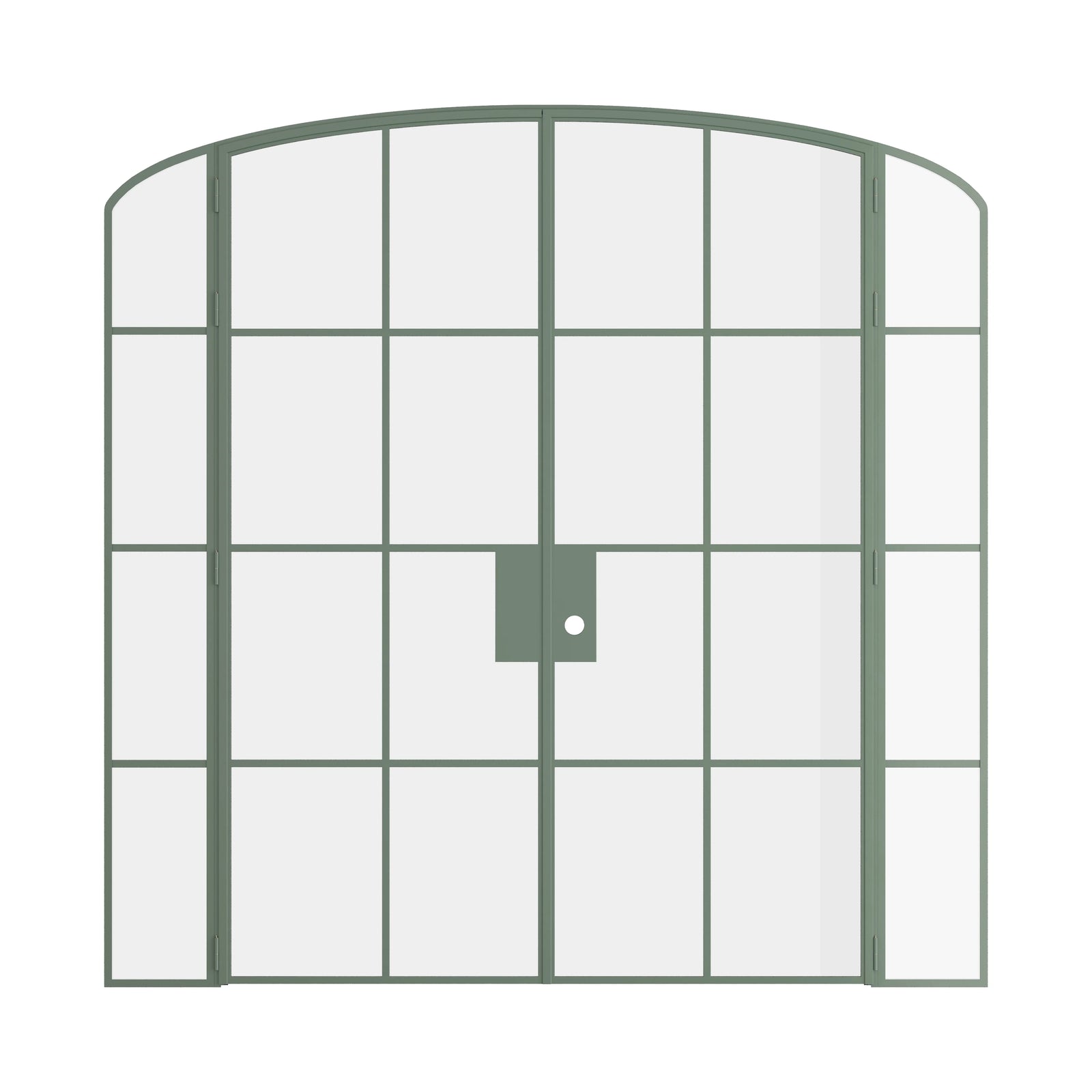 Pinkys Air 5 interior steel door, double, mini arch, with side windows, closed