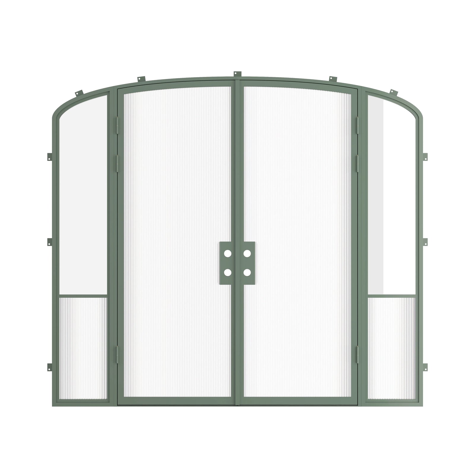 Pinkys Air Grand steel door, double, mini arch, with side windows, closed