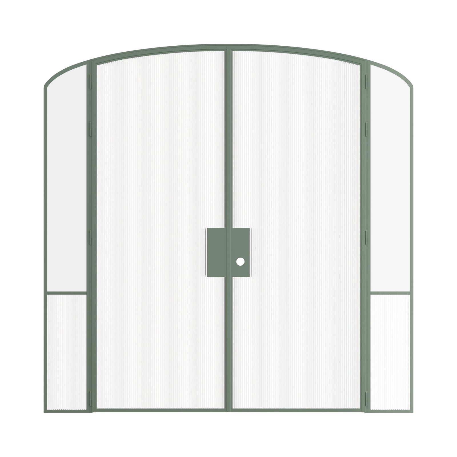 Pinkys Air Grand interior steel door, double, mini arch, with side windows, closed