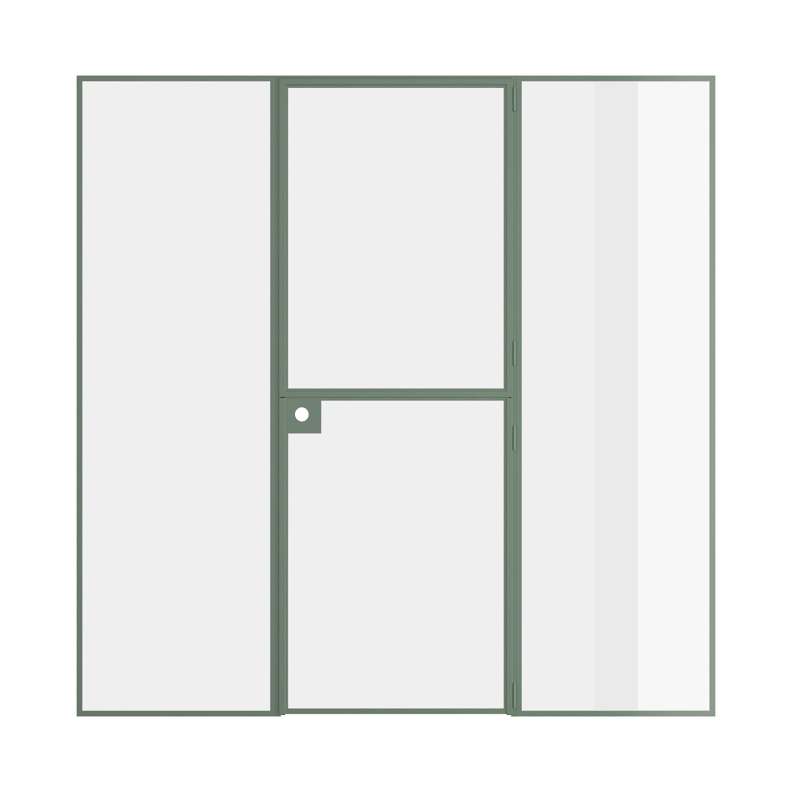 Pinkys Air Lite interior steel door, single, flat, Dutch, closed