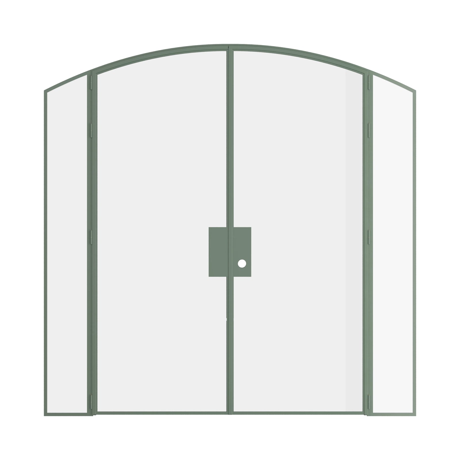Pinkys Air Lite steel door, double, arch, closed