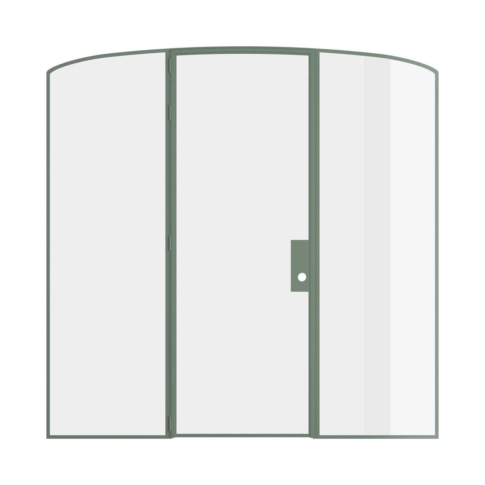 Pinkys Air Lite interior steel door, single, mini arch, closed