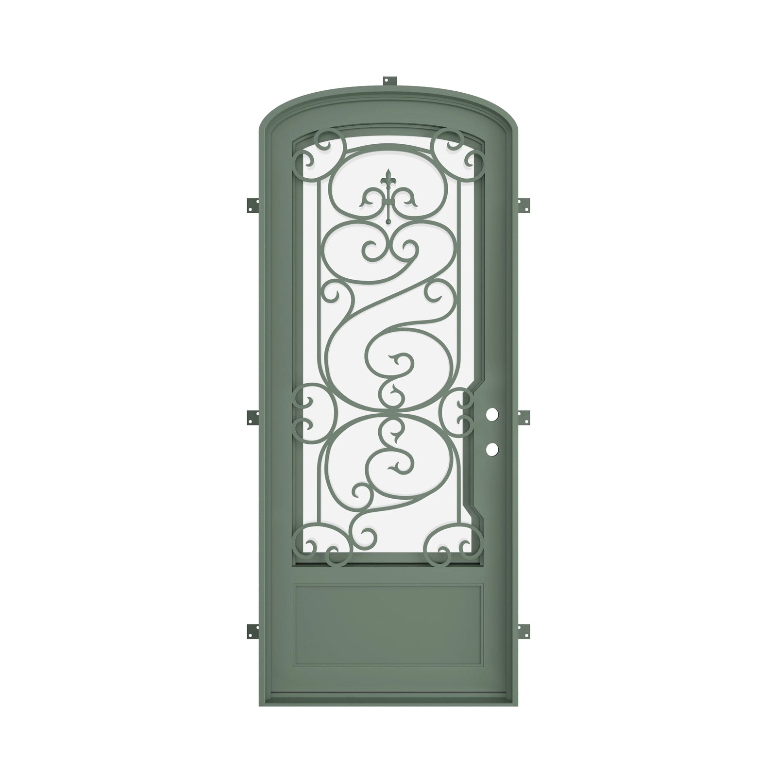 Pinkys Beverly steel door, single, mini arch, closed