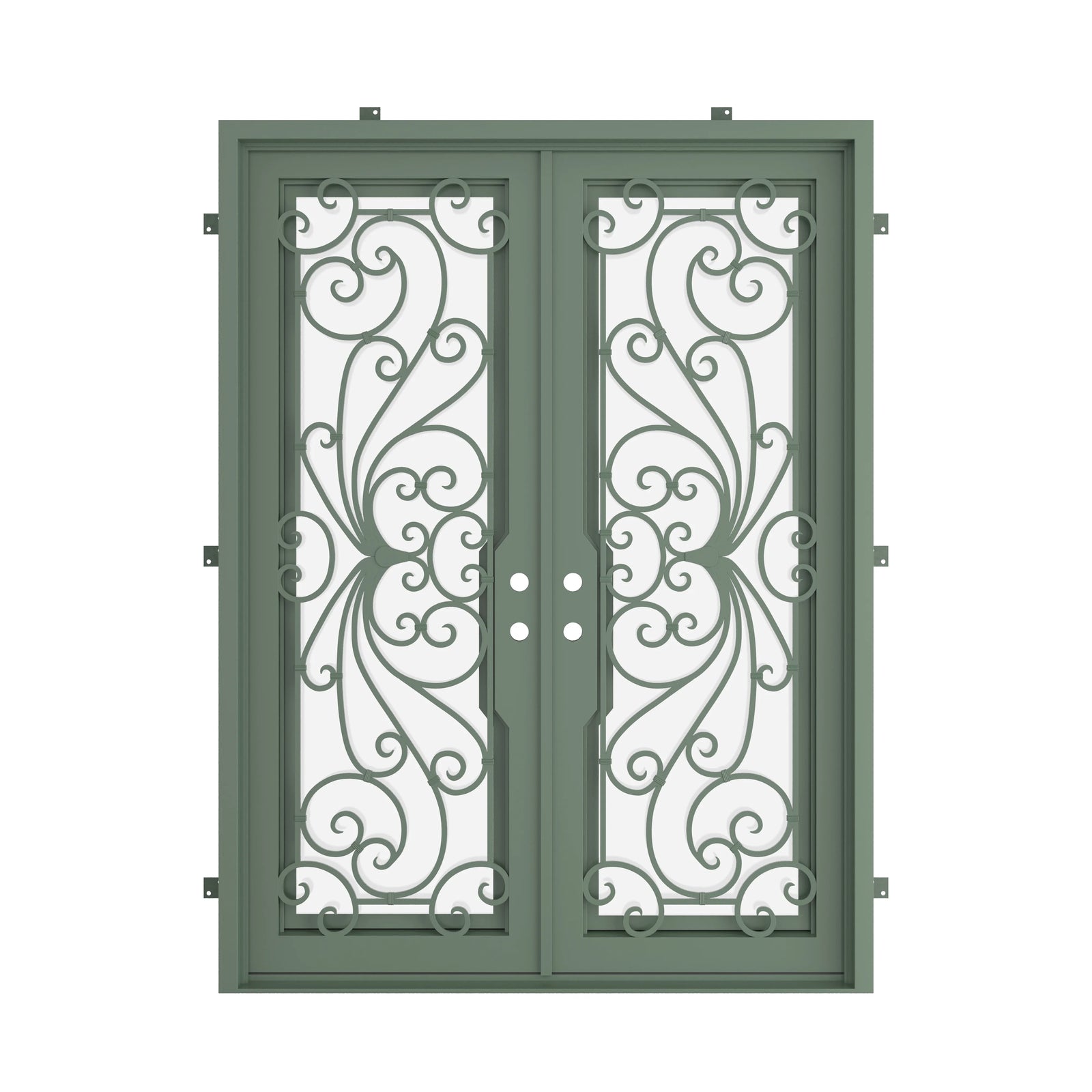 Pinkys Miracle steel door, double, flat, closed