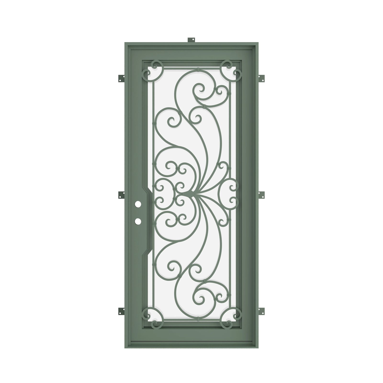 Pinkys Miracle steel door, single, flat, closed