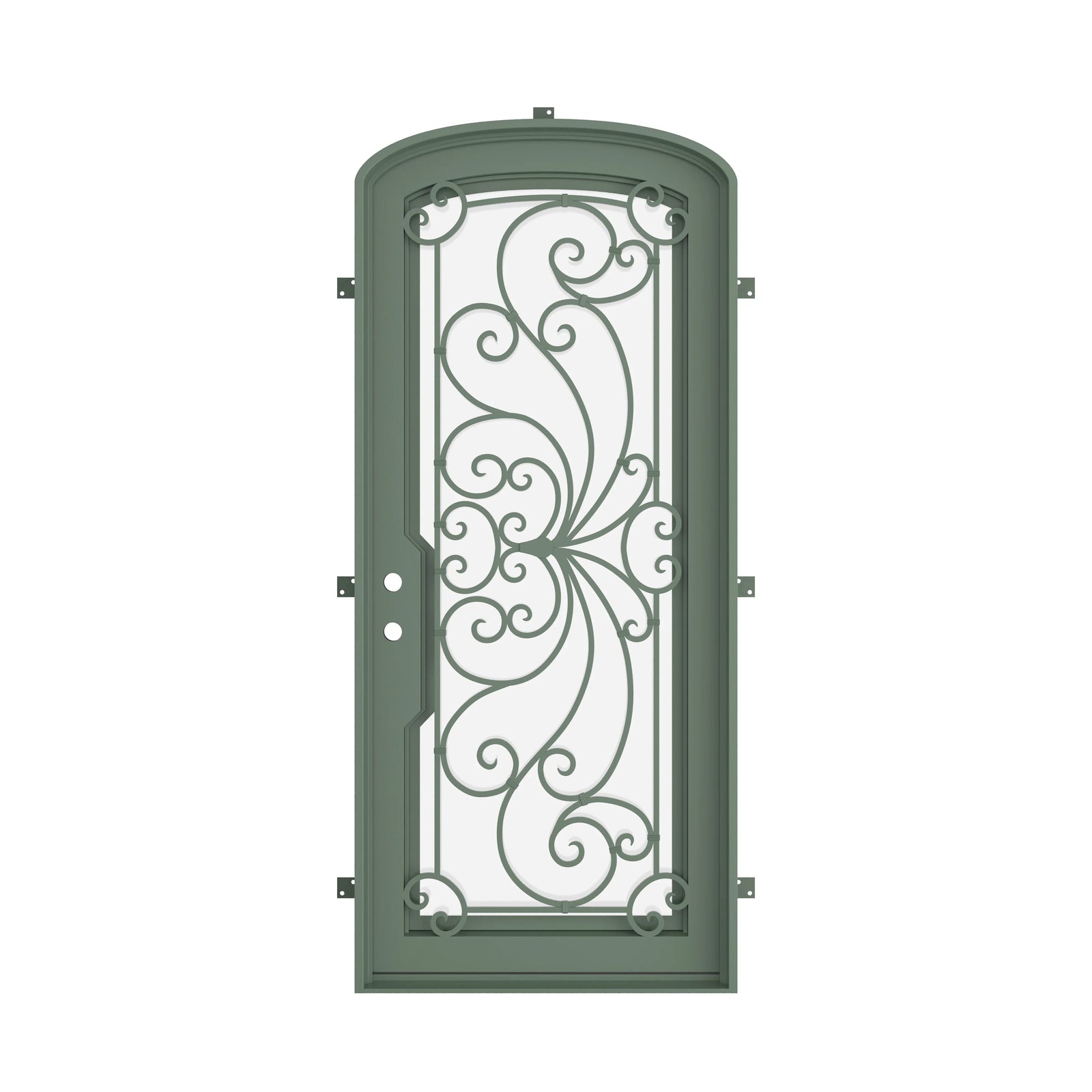 Pinkys Miracle steel door, single, mini arch, closed
