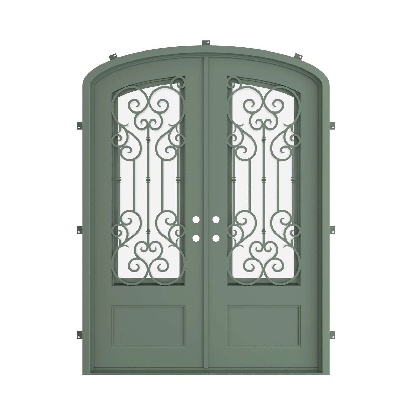 Pinkys New York steel door, double, mini arch, closed