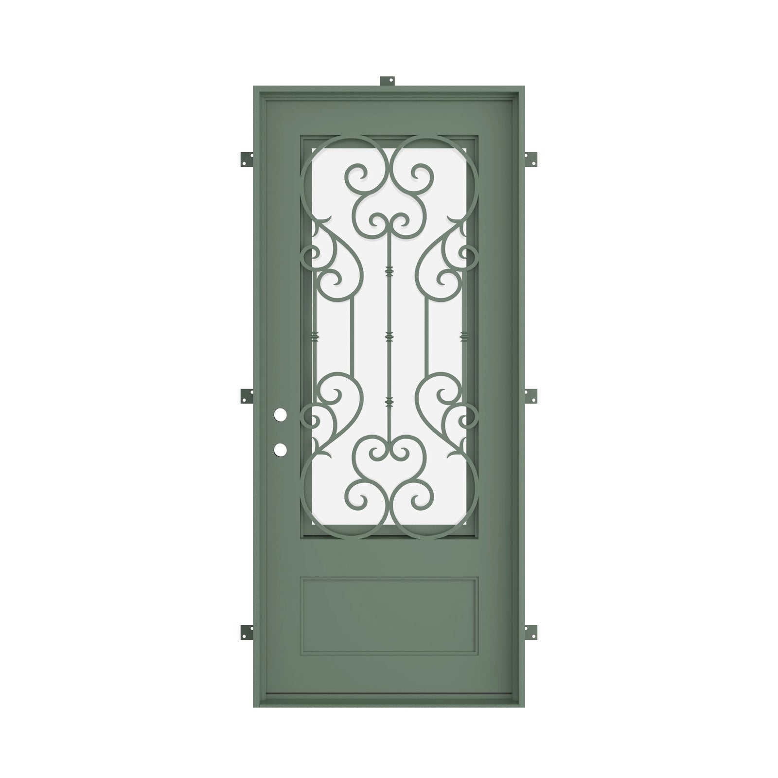 Pinkys New York steel door, single, flat, closed