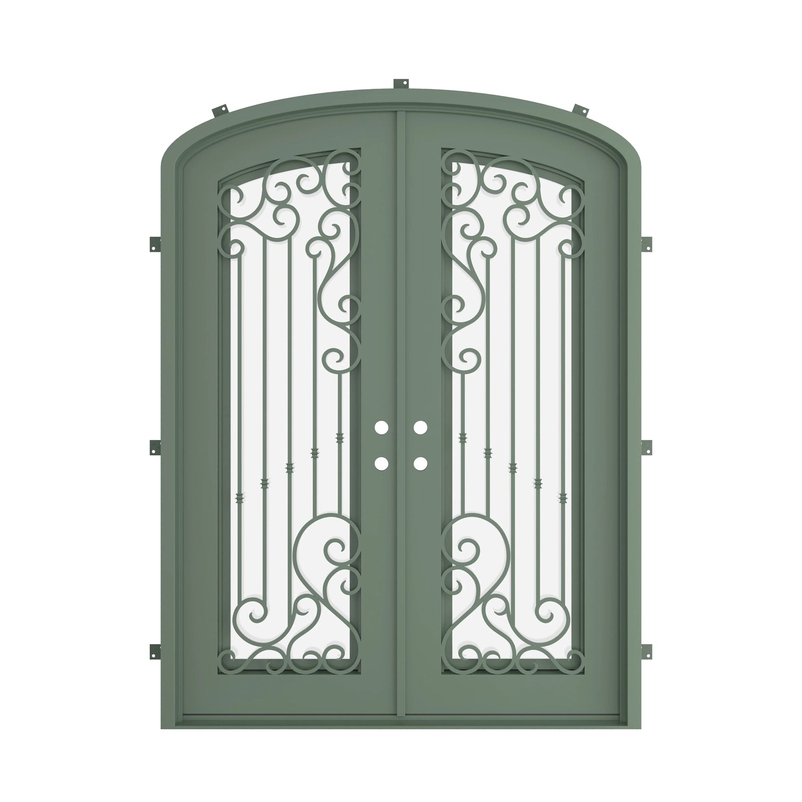 Pinkys Paris steel door, double, mini arch, closed