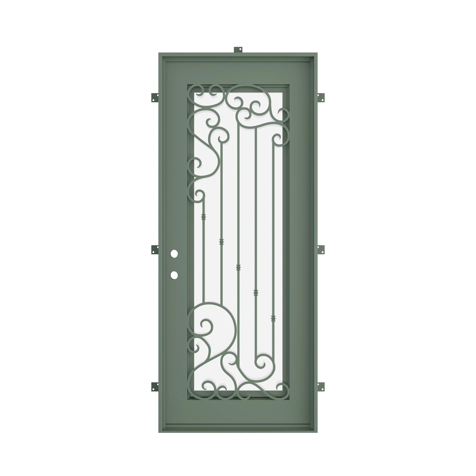 Pinkys Paris steel door, single, flat, closed