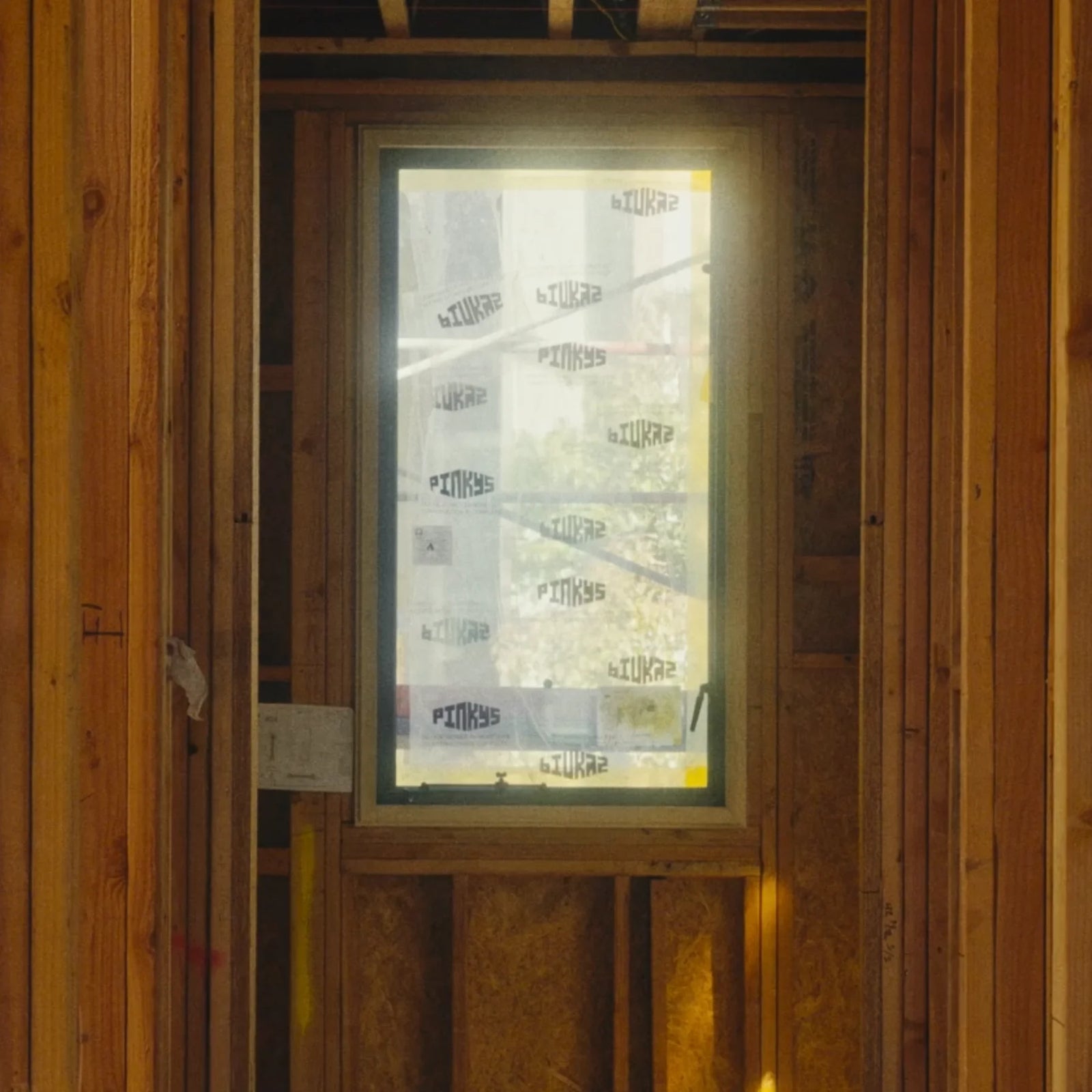 install of steel single casement window on job site