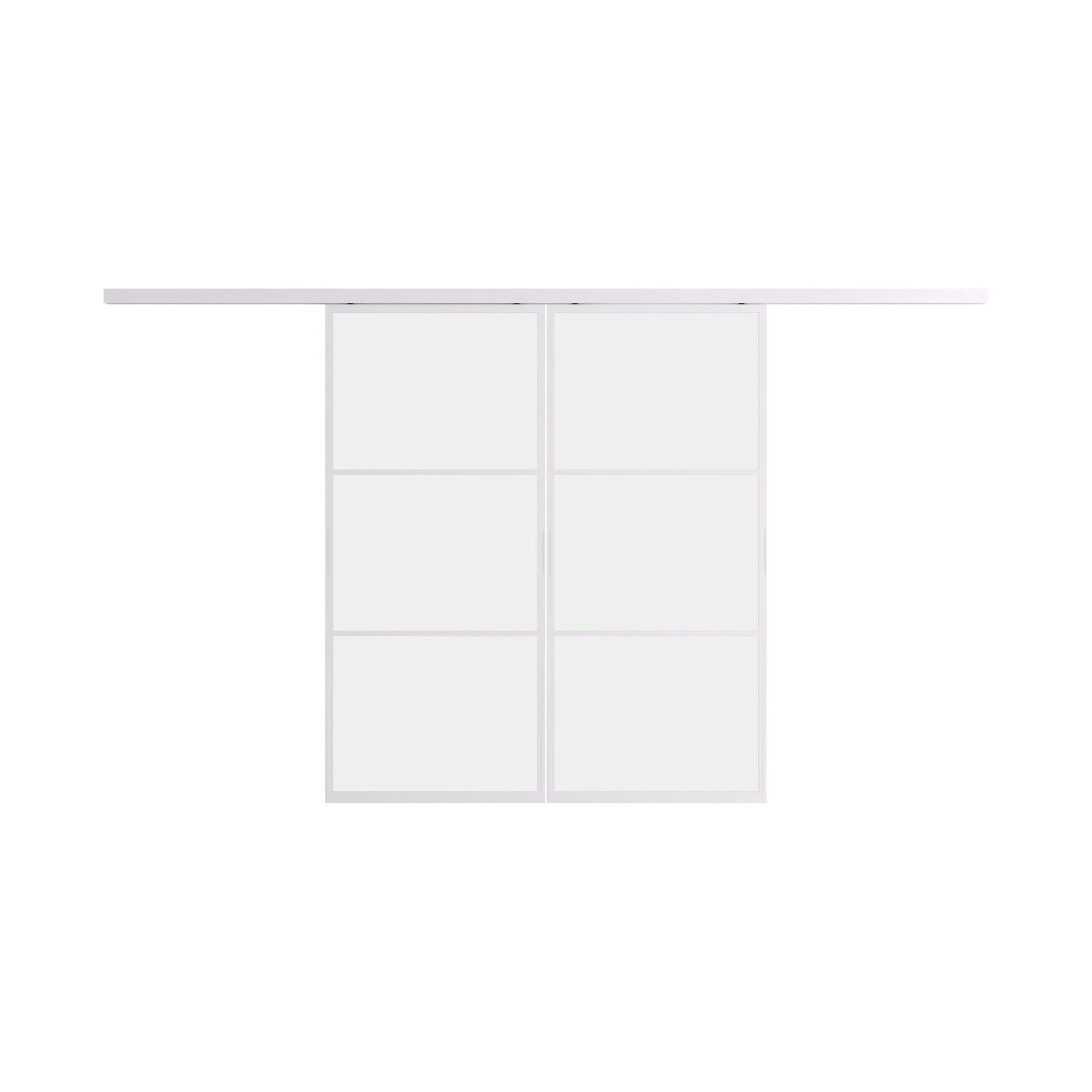 Pinkys Air 4 interior steel door, double, sliding, top-track, closed