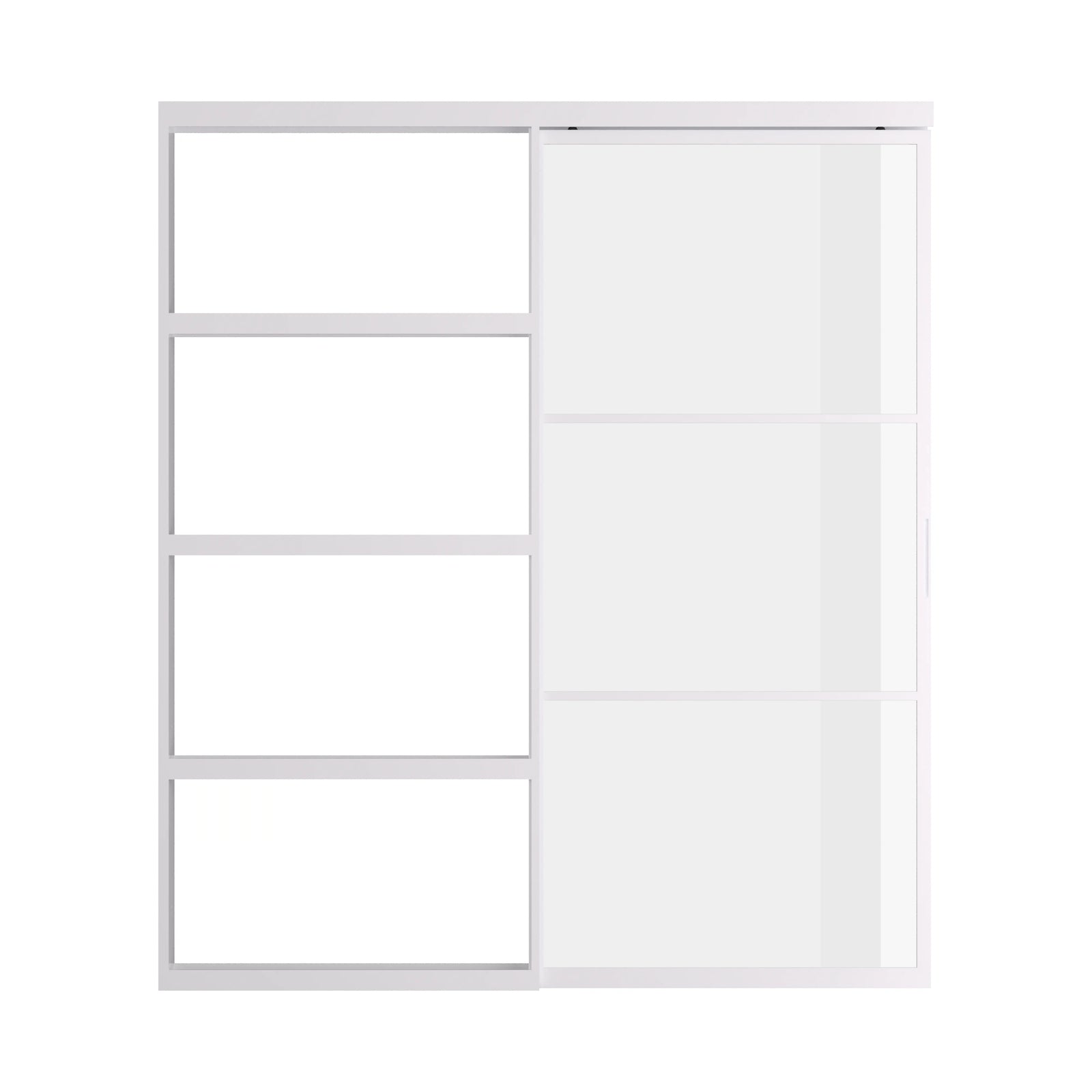 Pinkys Air 4 interior steel door, single, flat, sliding, pocket, top-track, closed