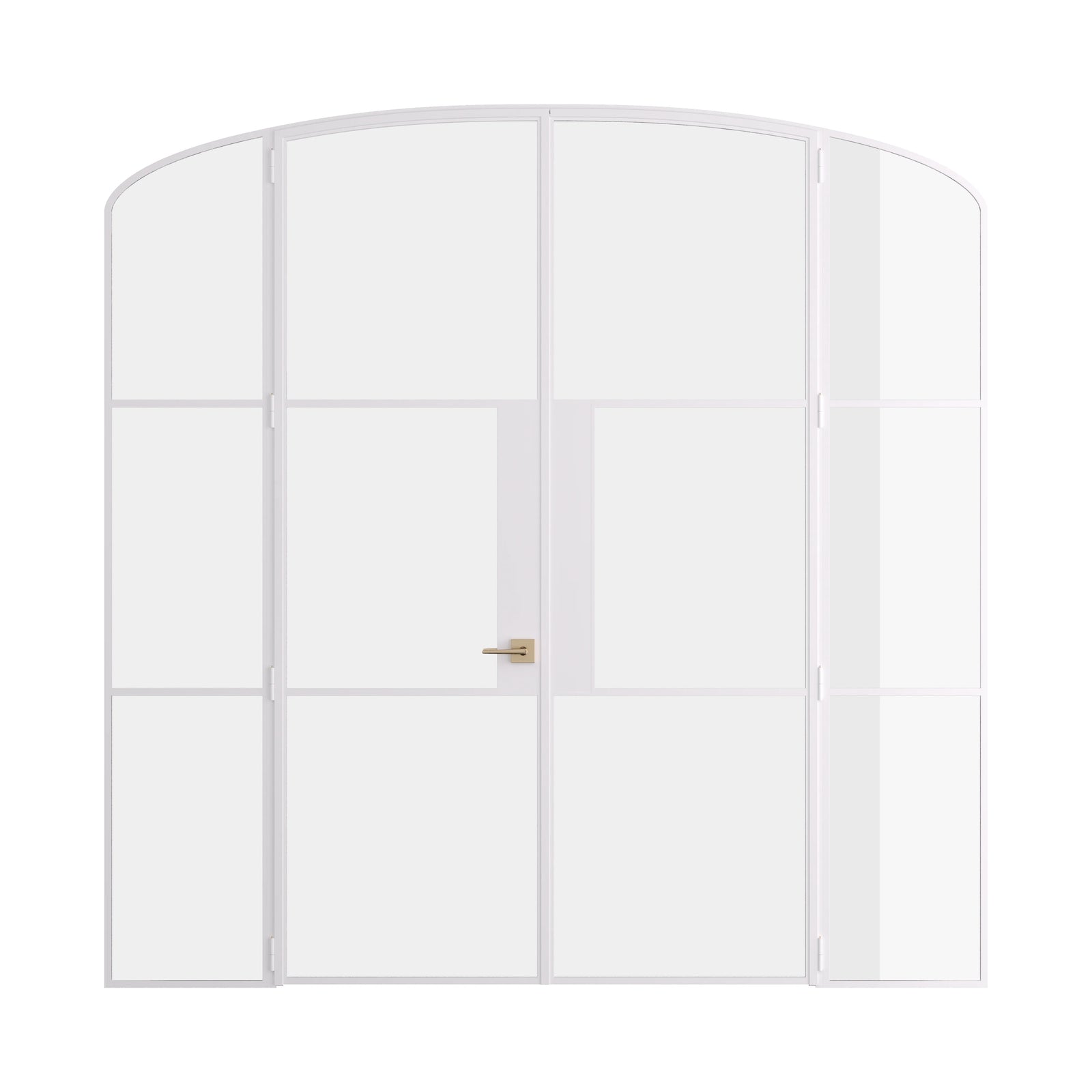 Pinkys Air 4 interior steel door, double, mini arch, with side windows, closed