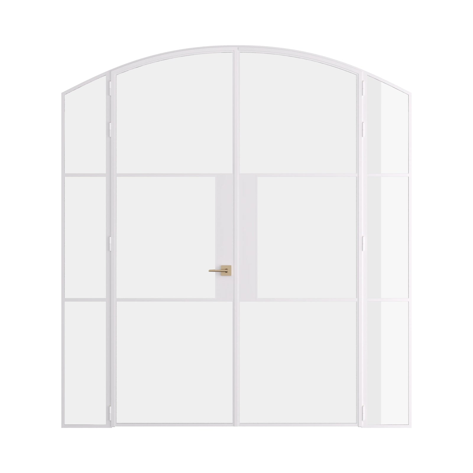 Pinkys Air 4 interior steel door, double, arch, with side windows, closed