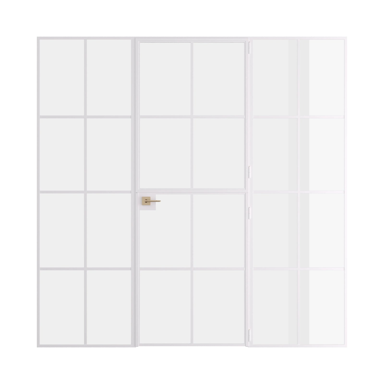 Pinkys Air 5 interior steel door, single, flat, Dutch, with side windows, closed