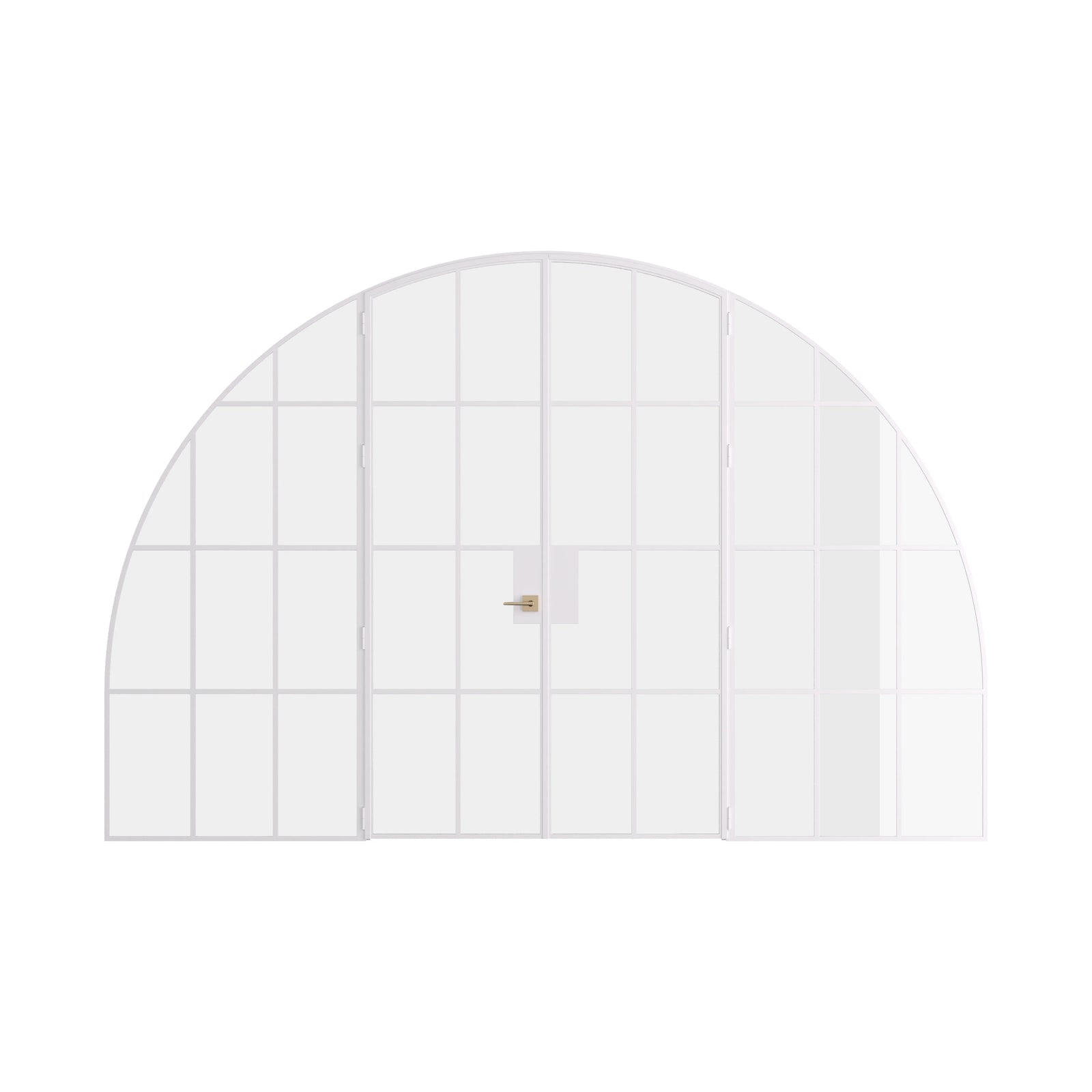 Pinkys Air 5 interior steel door, double, full arch, with side windows, closed