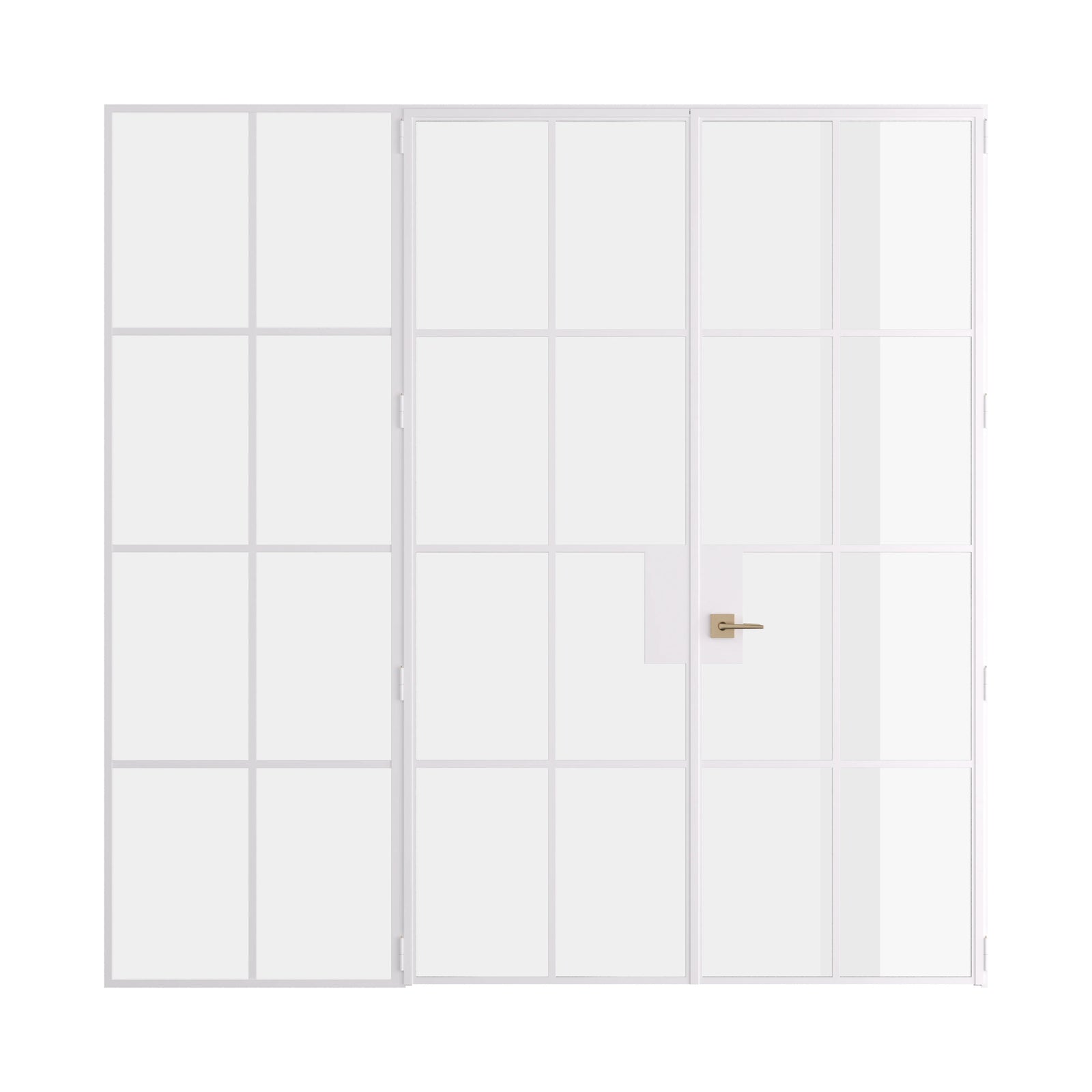 Pinkys Air 5 interior steel door, double, flat, with a left side window, closed