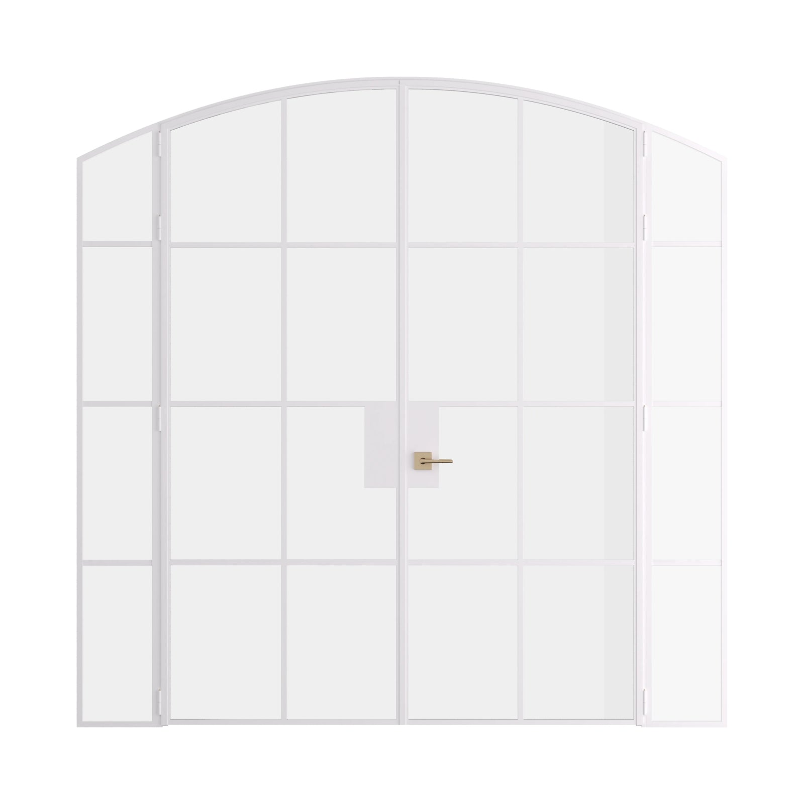 Pinkys Air 5 interior steel door, double, arch, with side windows, closed