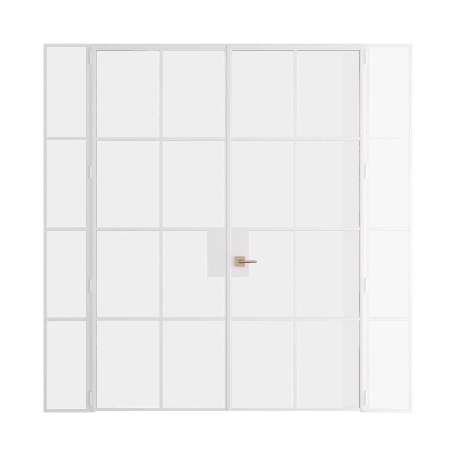 Pinkys Air 5 interior steel door, double, flat, with side windows, closed