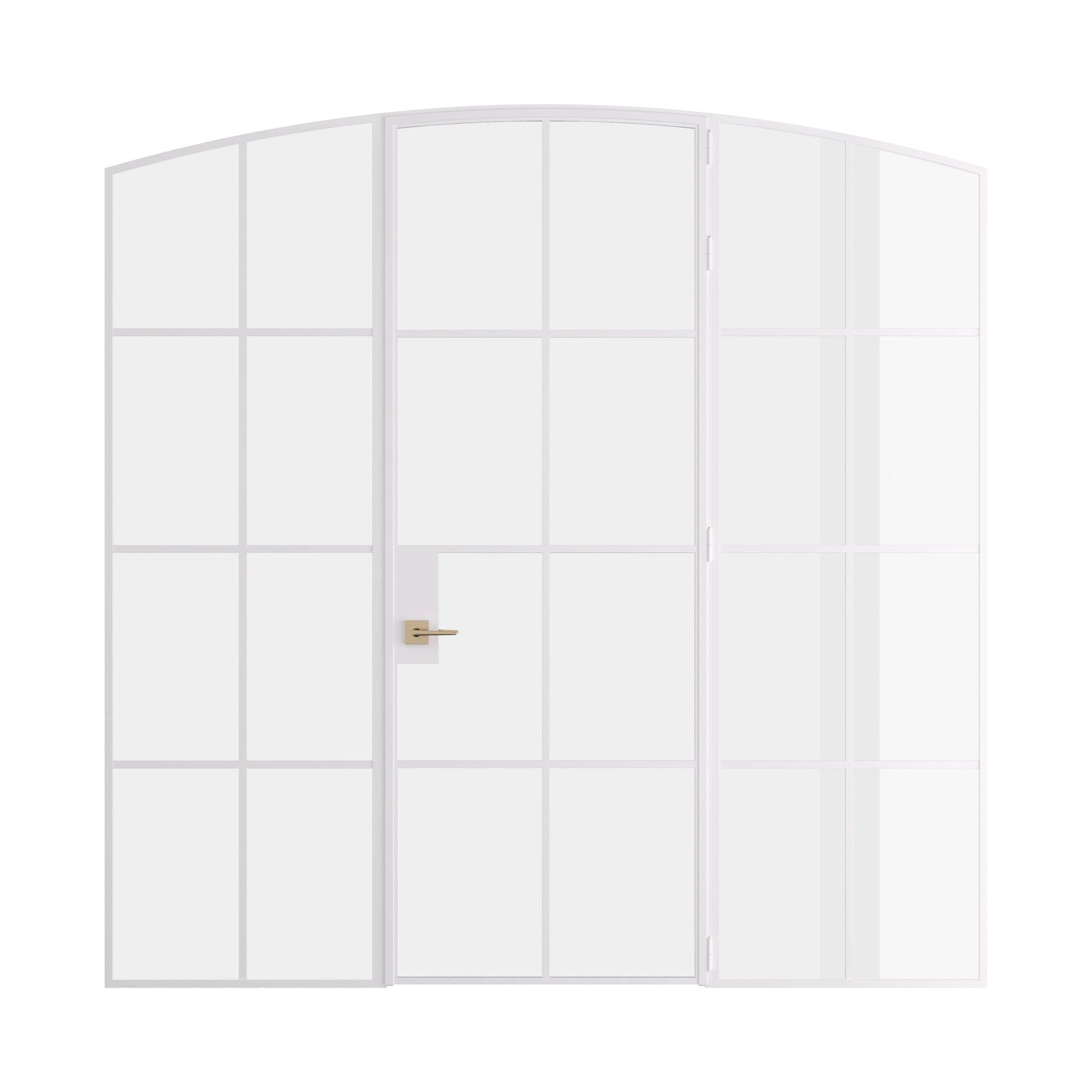 Pinkys Air 5 interior steel door, single, arch, with side windows, closed