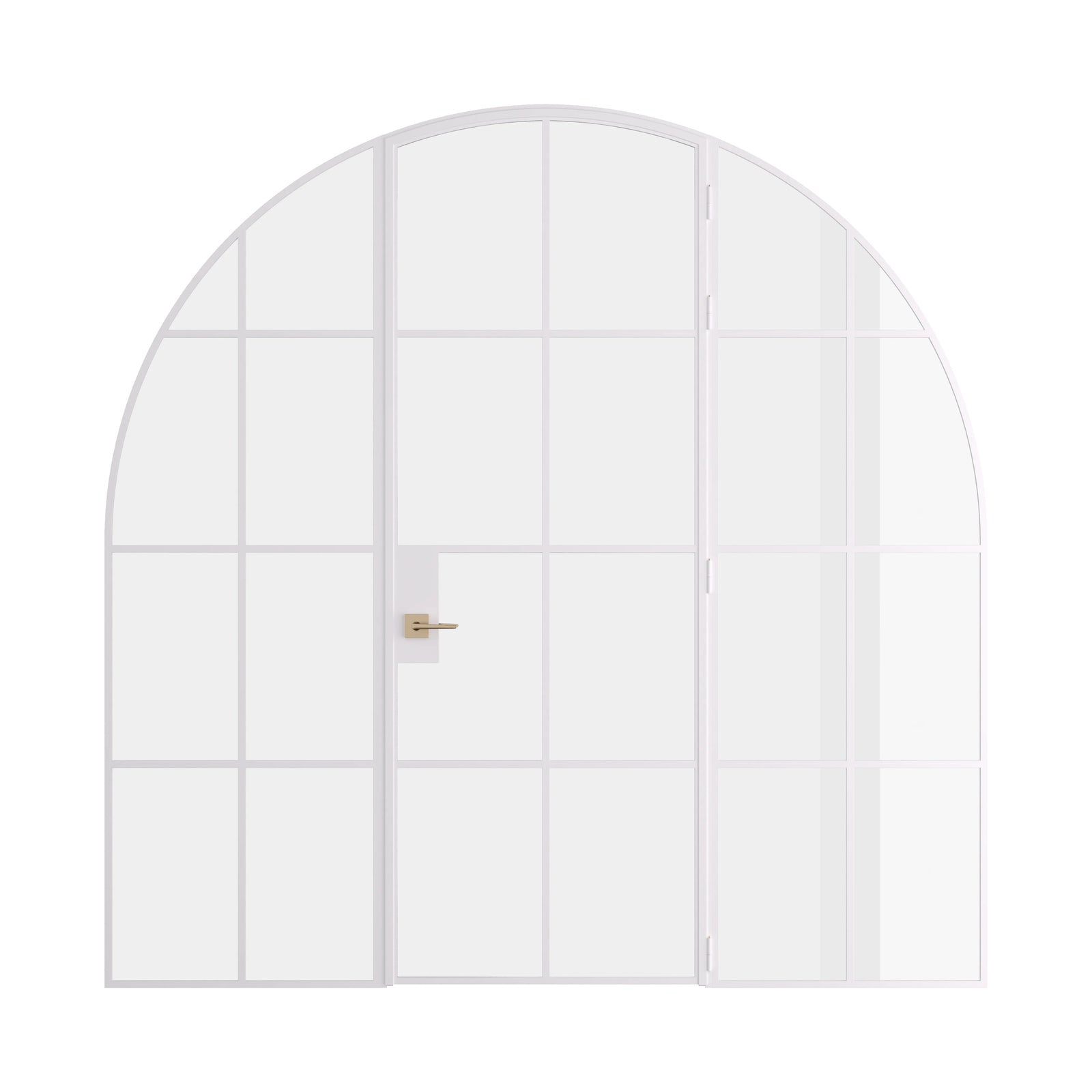 Pinkys Air 5 interior steel door, single, full arch, with side windows, closed