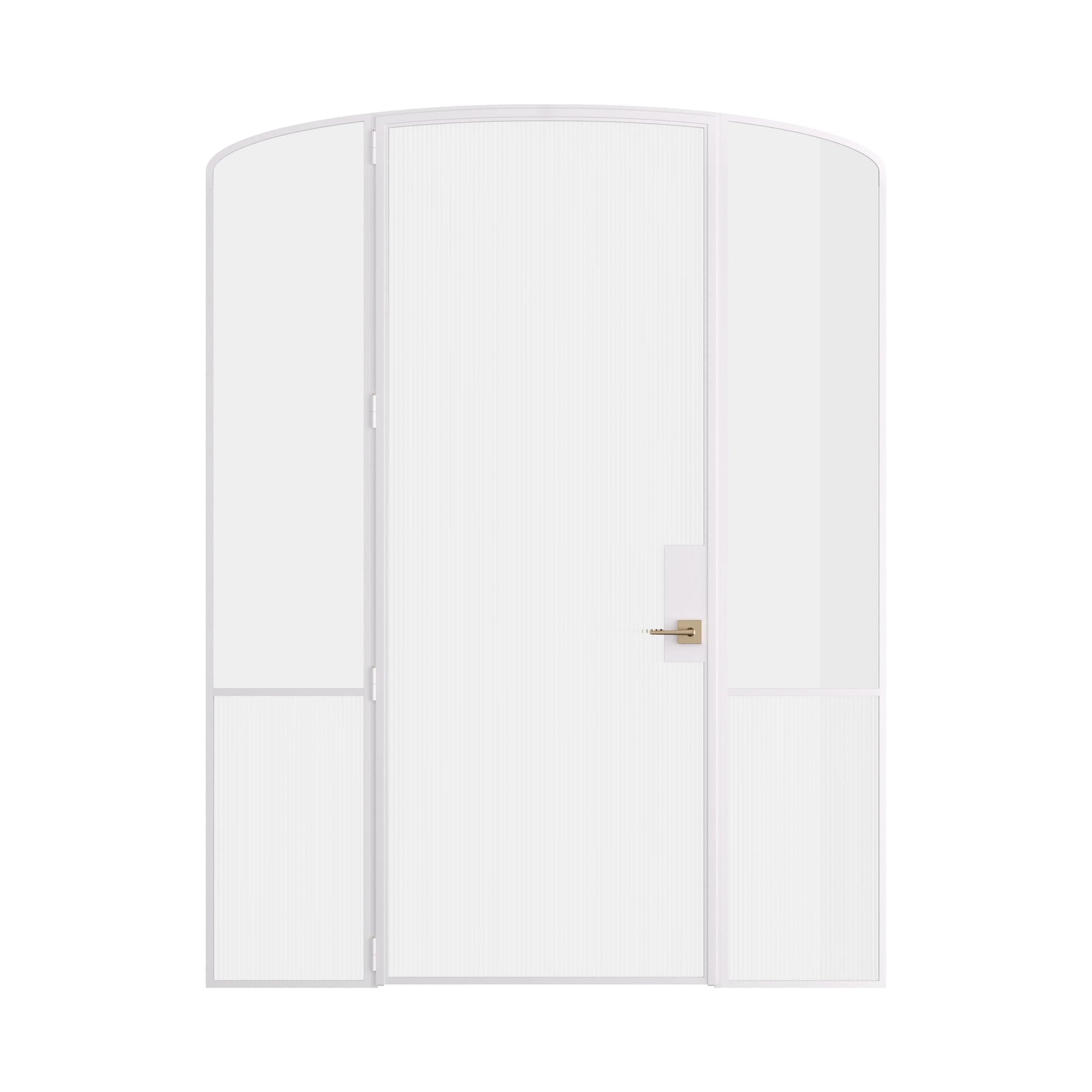 Pinkys Air Grand interior steel door, single, arch, with side windows, closed