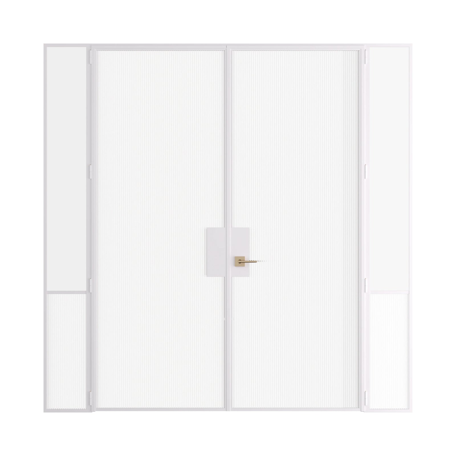 Pinkys Air Grand interior steel door, double, flat, with side windows, closed