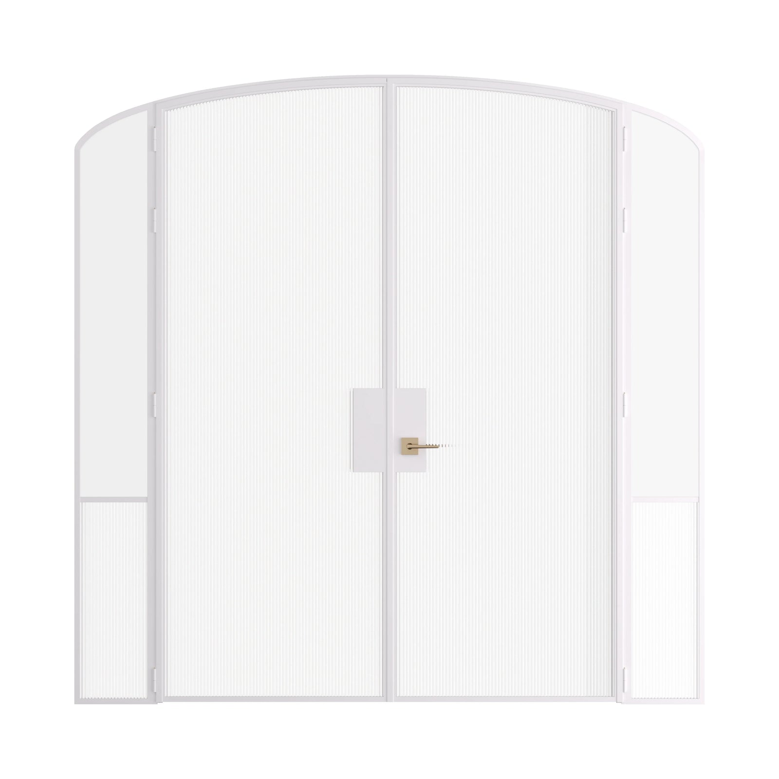 Pinkys Air Grand interior steel door, double, arch, with side windows, closed