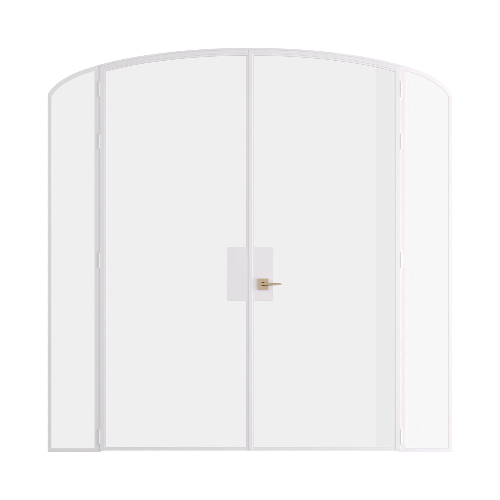 Pinkys Air Lite interior steel door, double, mini arch, with side windows, closed
