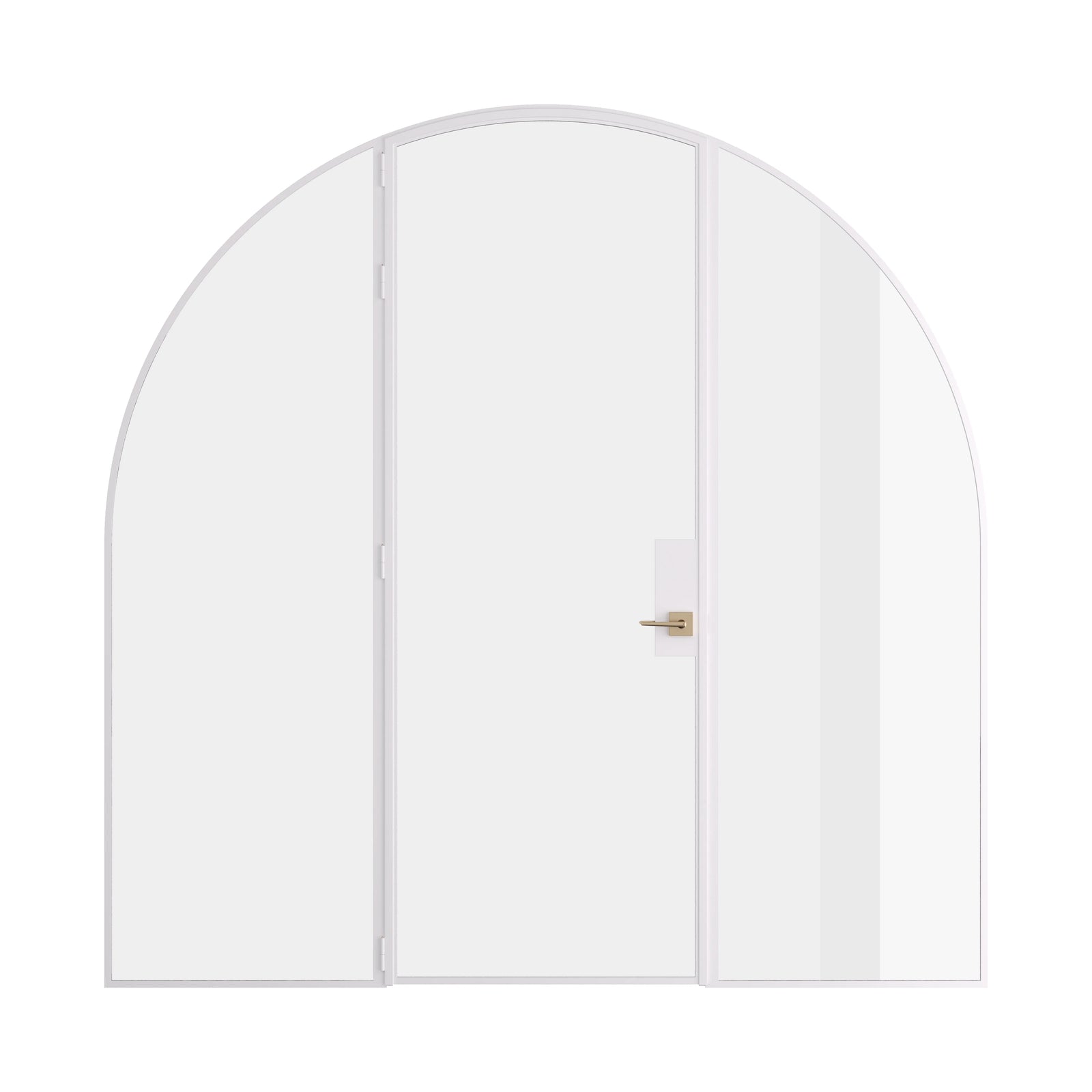 Pinkys Air Lite interior steel door, single, full arch, with side windows, closed