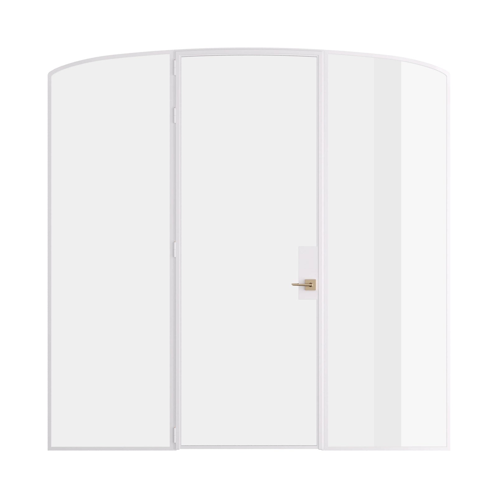 Pinkys Air Lite interior steel door, single, mini arch, with side windows, closed