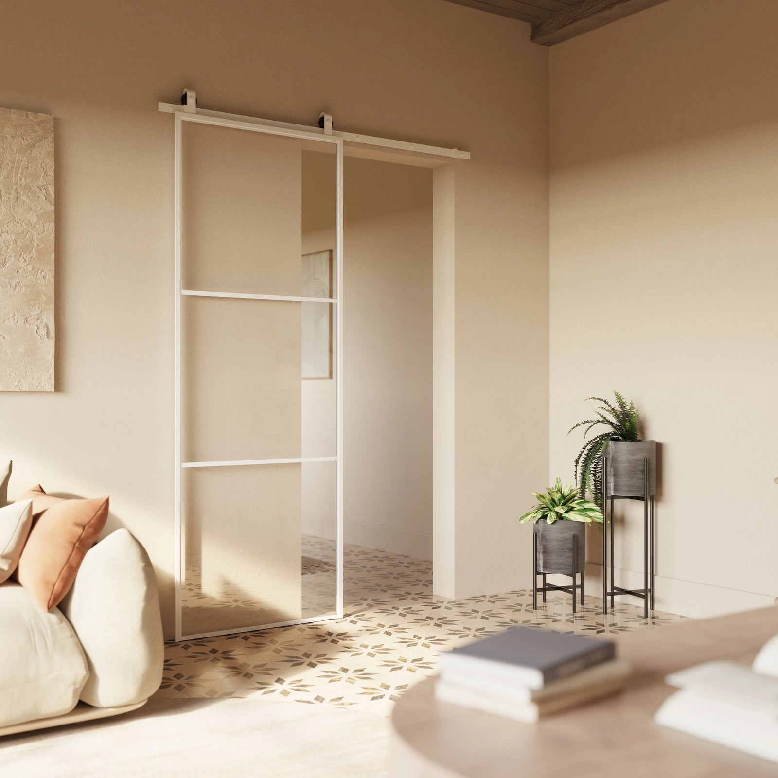 Pinkys Air 4 interior steel door
