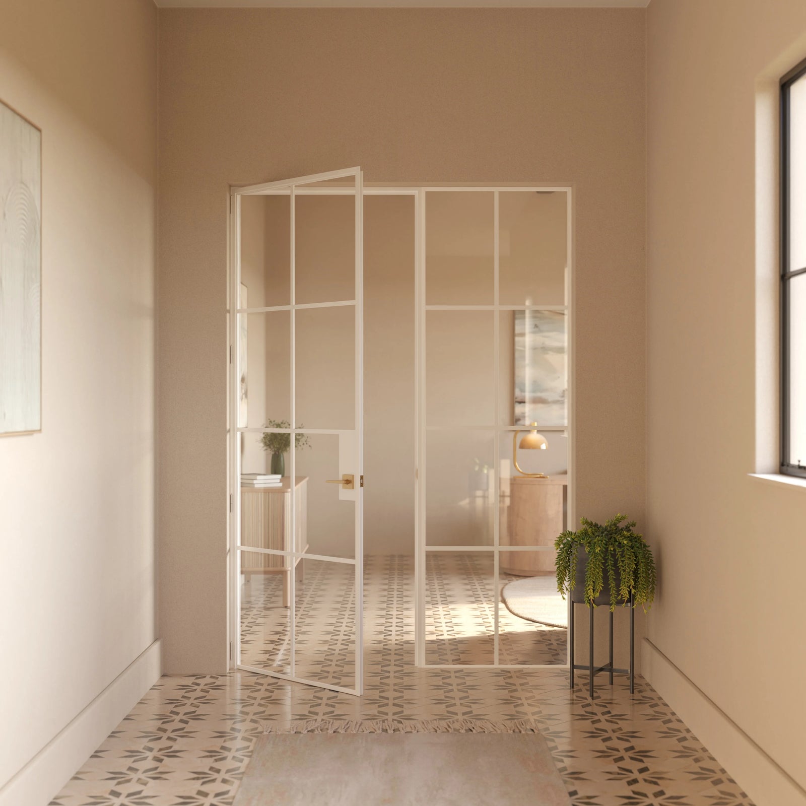 Pinkys Air 5 interior steel door
