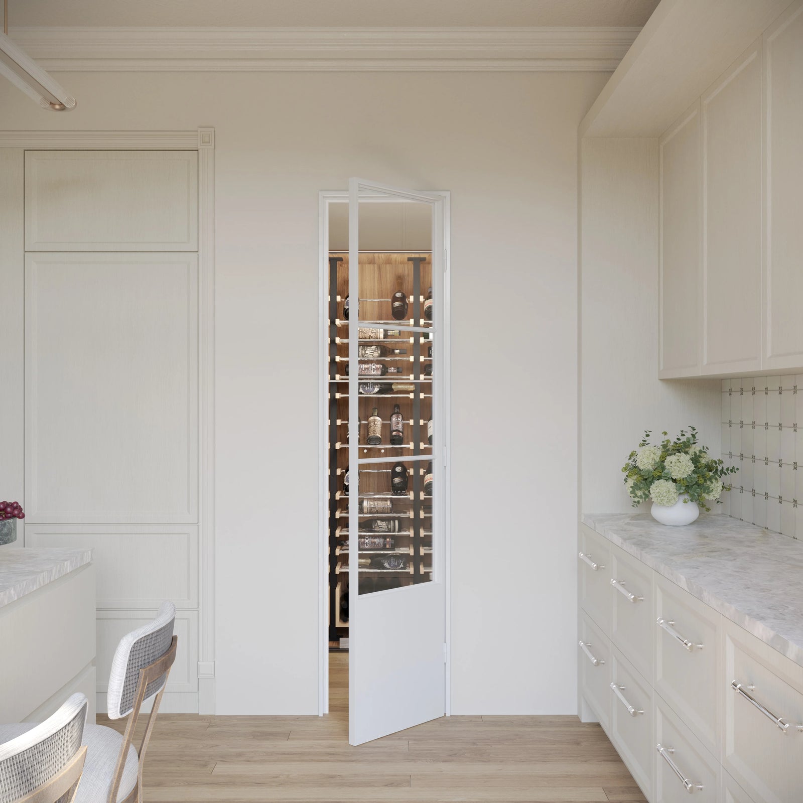 Pinkys Air Pantry steel door, single, flat