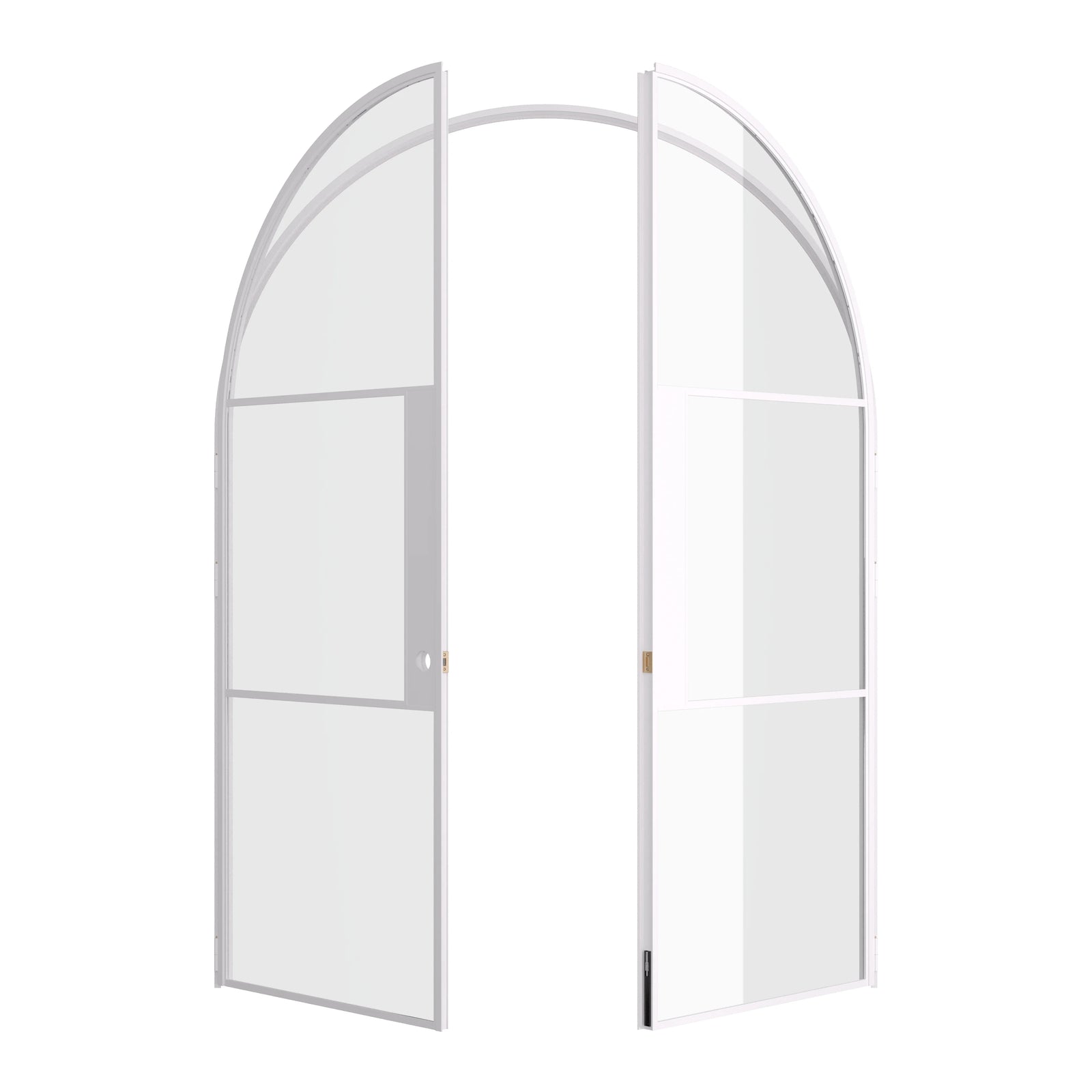 Pinkys Air 4 interior steel door, double, full arch, open