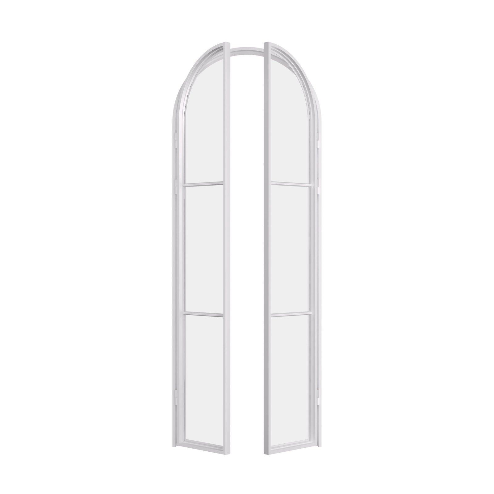 Pinkys Air 4 steel door, double, full arch, open