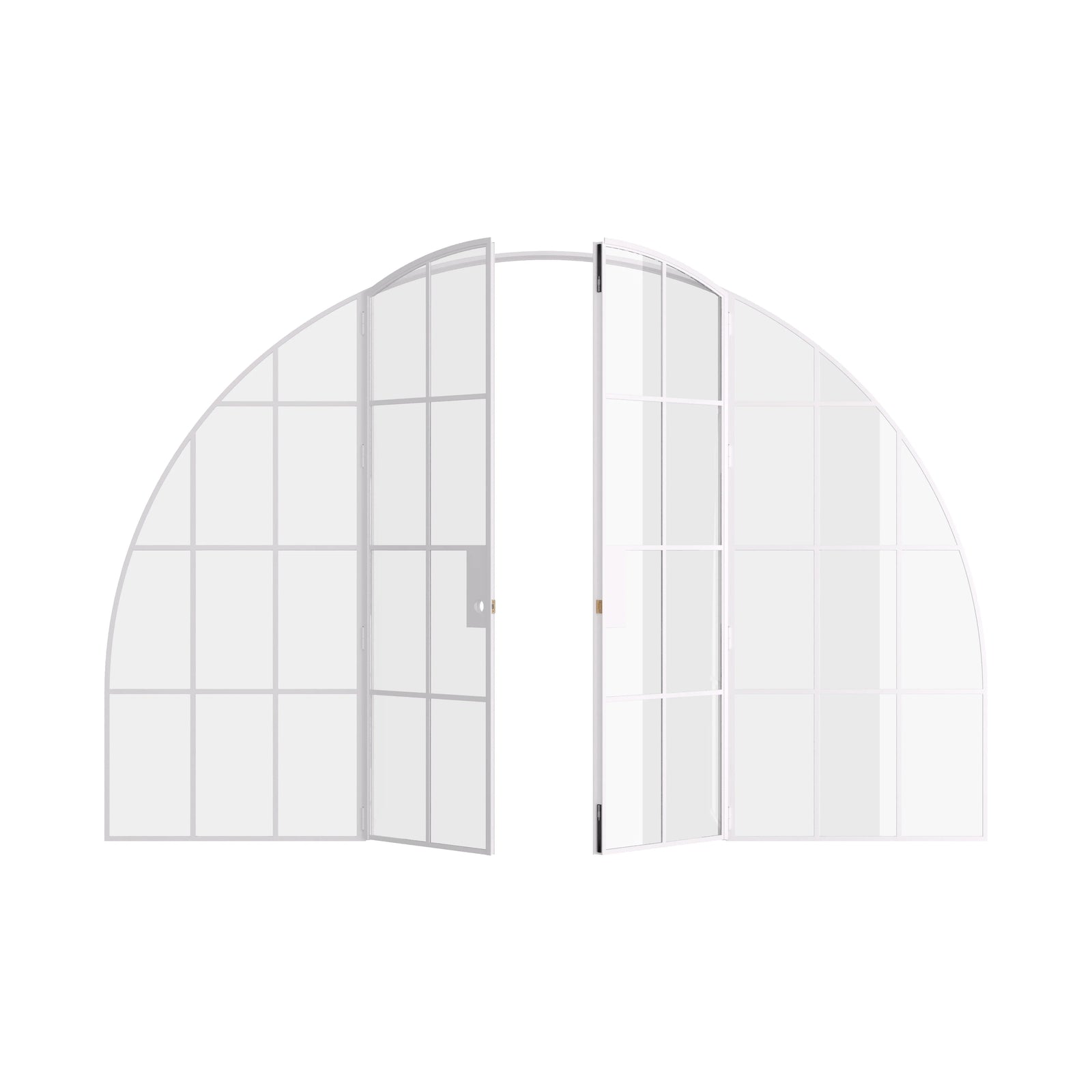 Pinkys Air 5 interior steel door, double, full arch, open