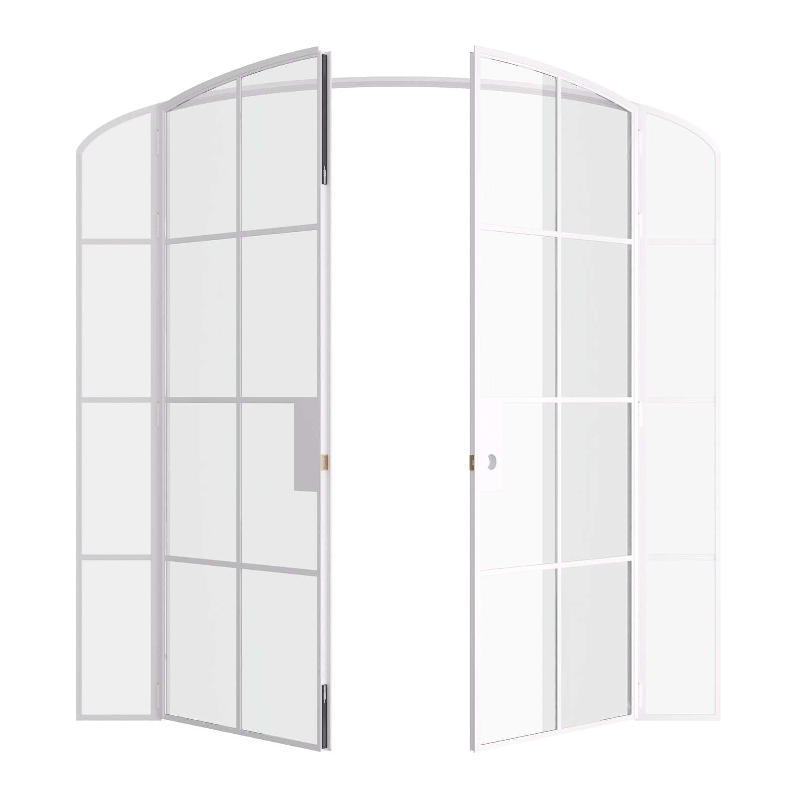 Pinkys Air 5 interior steel door, double, mini arch, with side windows, open