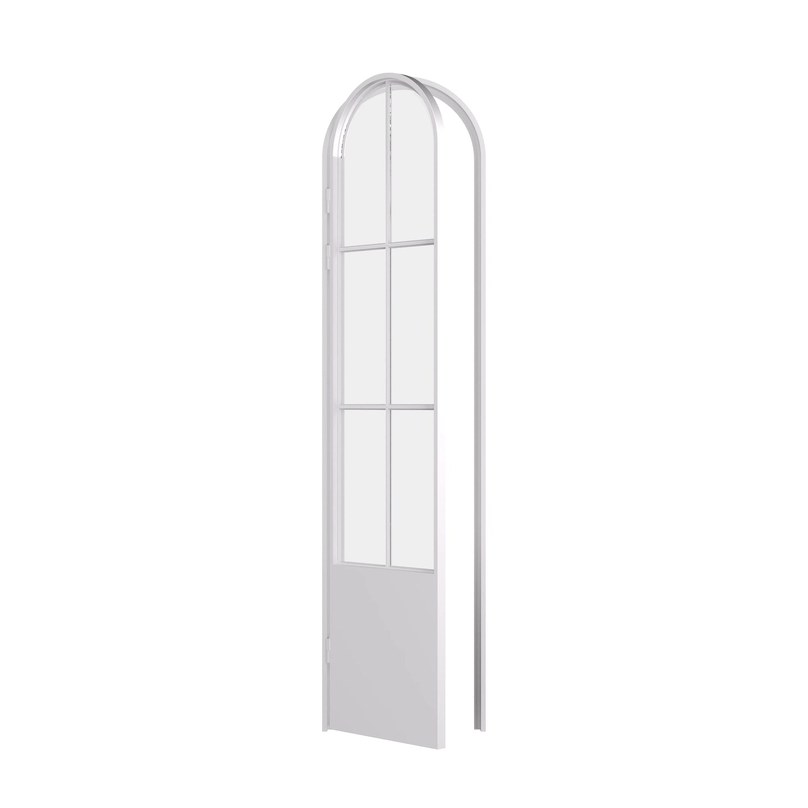 Pinkys Air 5 steel door, single, full arch, open