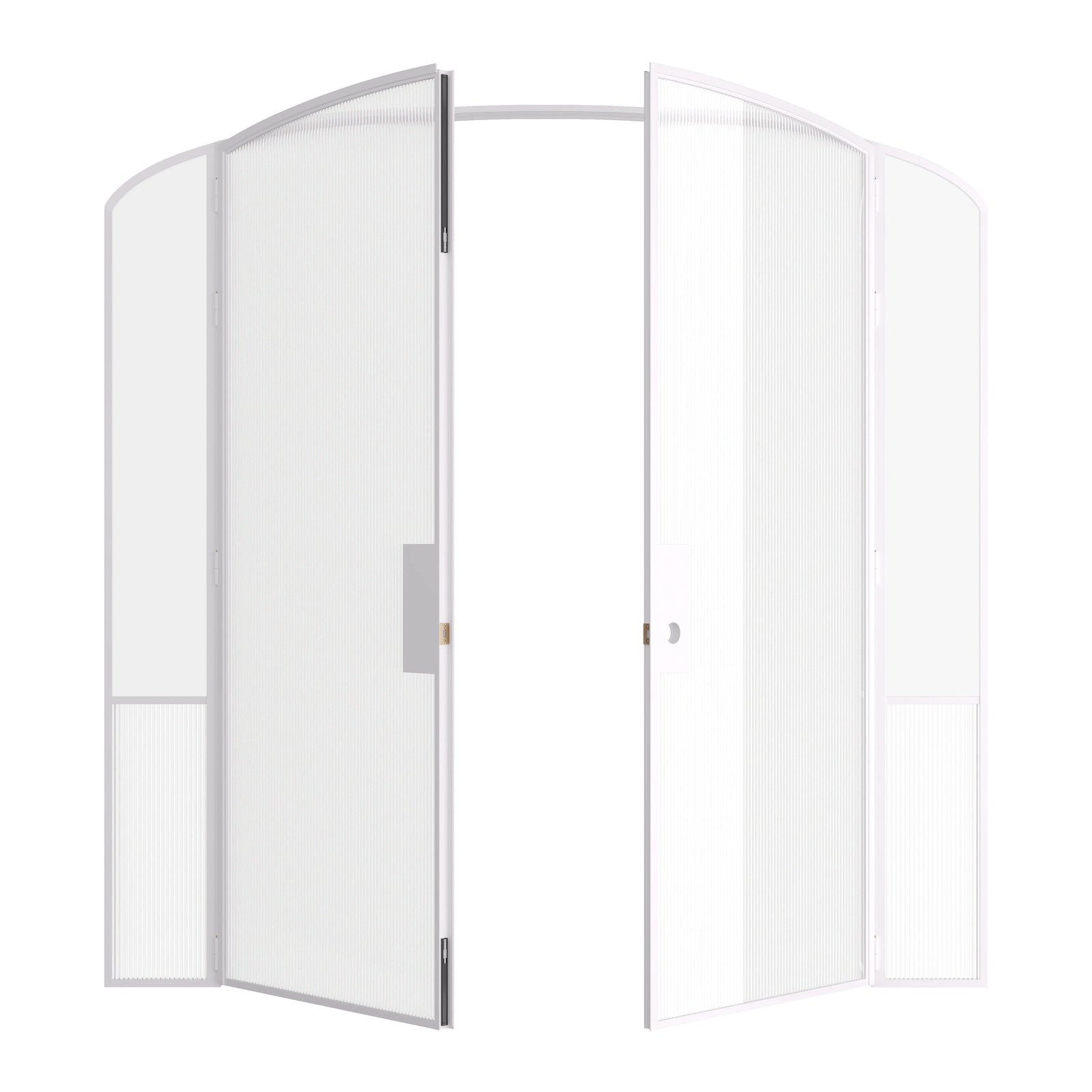 Pinkys Air Grand interior steel door, double, mini arch, with side windows, open