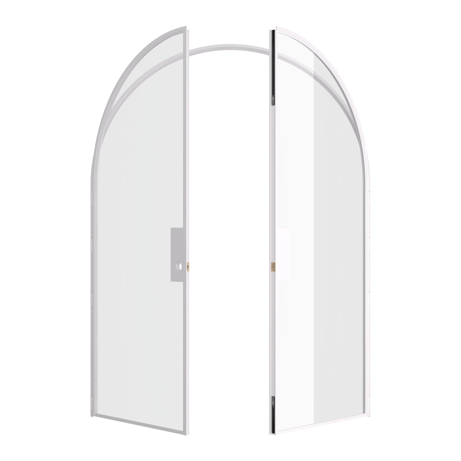Pinkys Air Lite interior steel door, double, full arch, open
