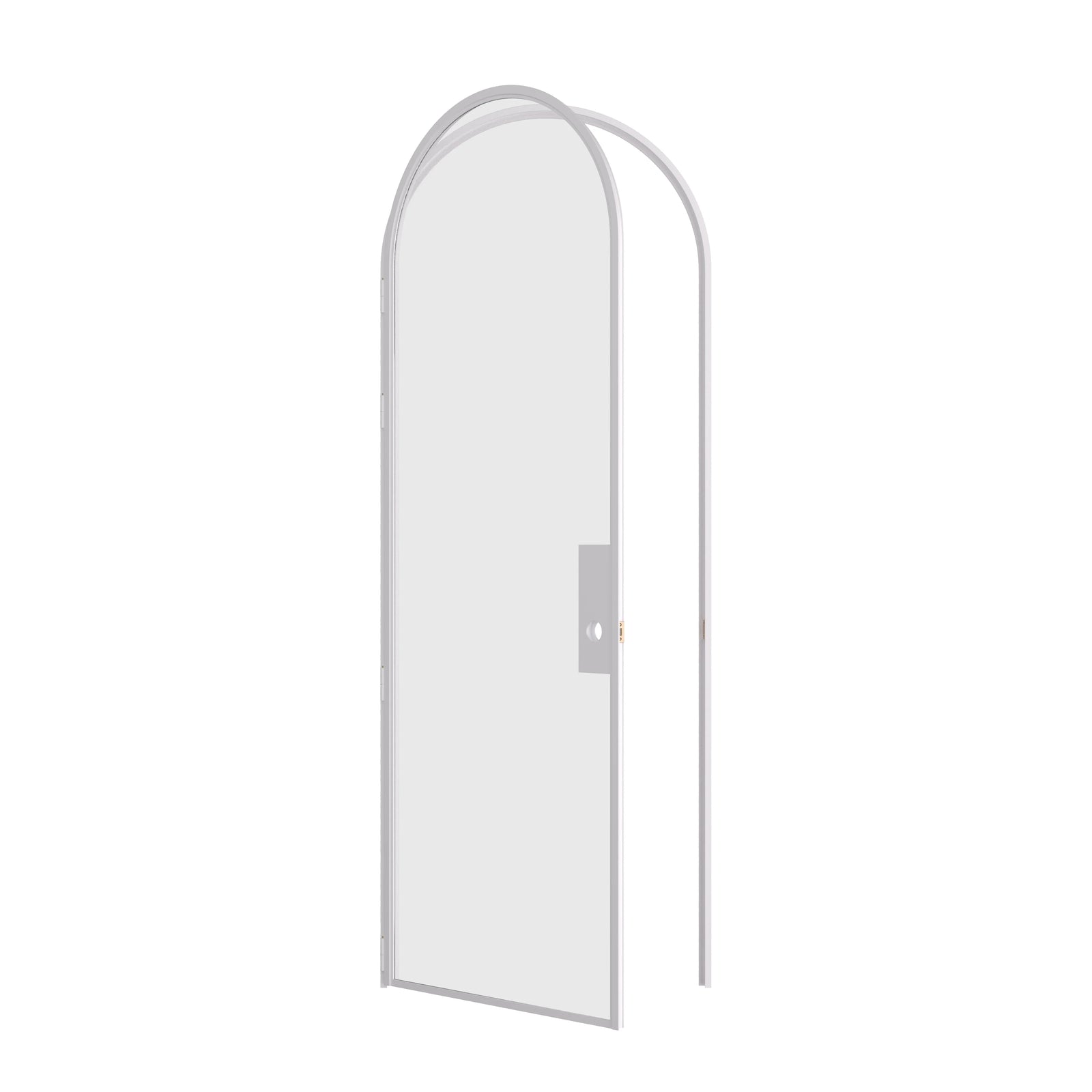 Pinkys Air Lite interior steel door, single, full arch, open