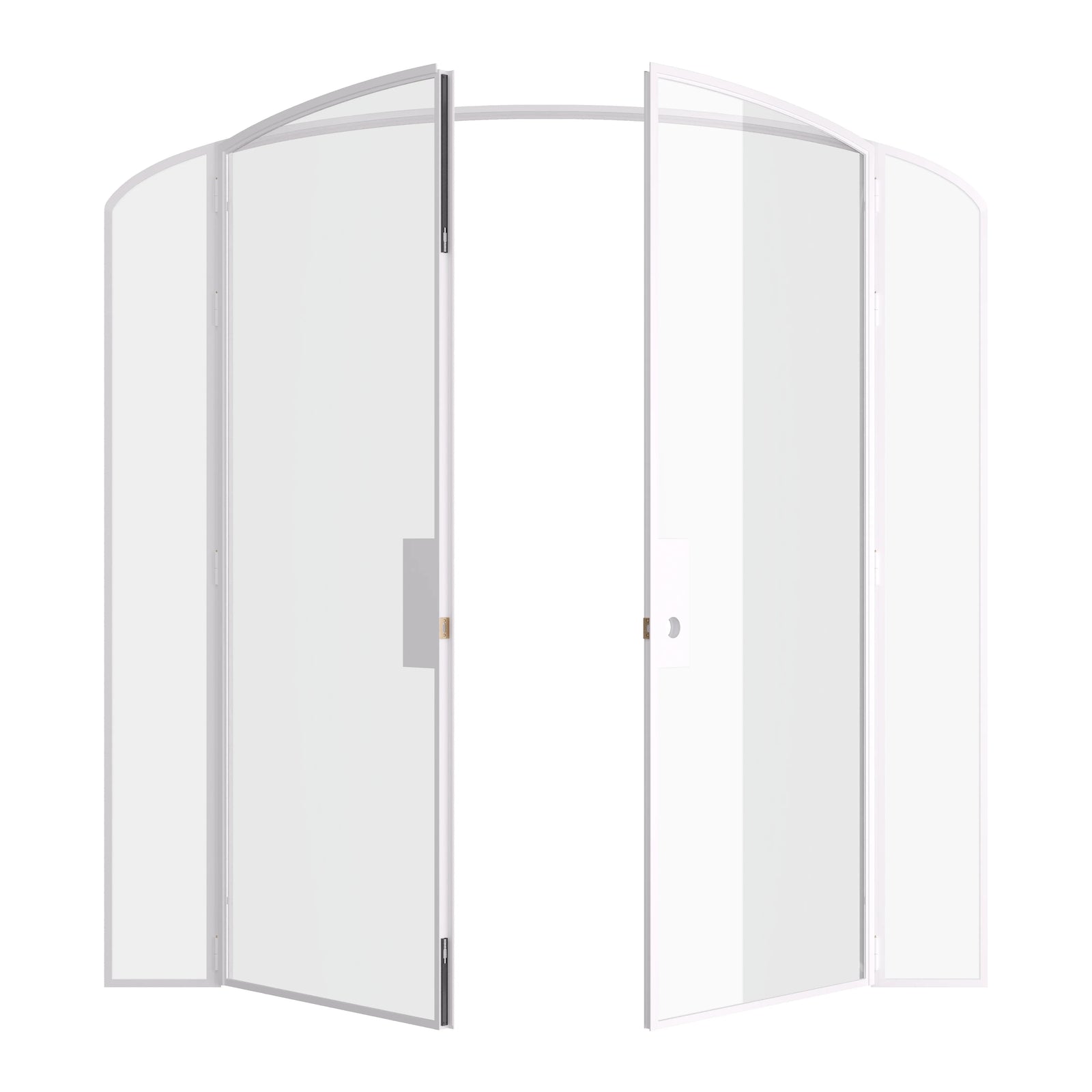 Pinkys Air Lite interior steel door, double, arch, open