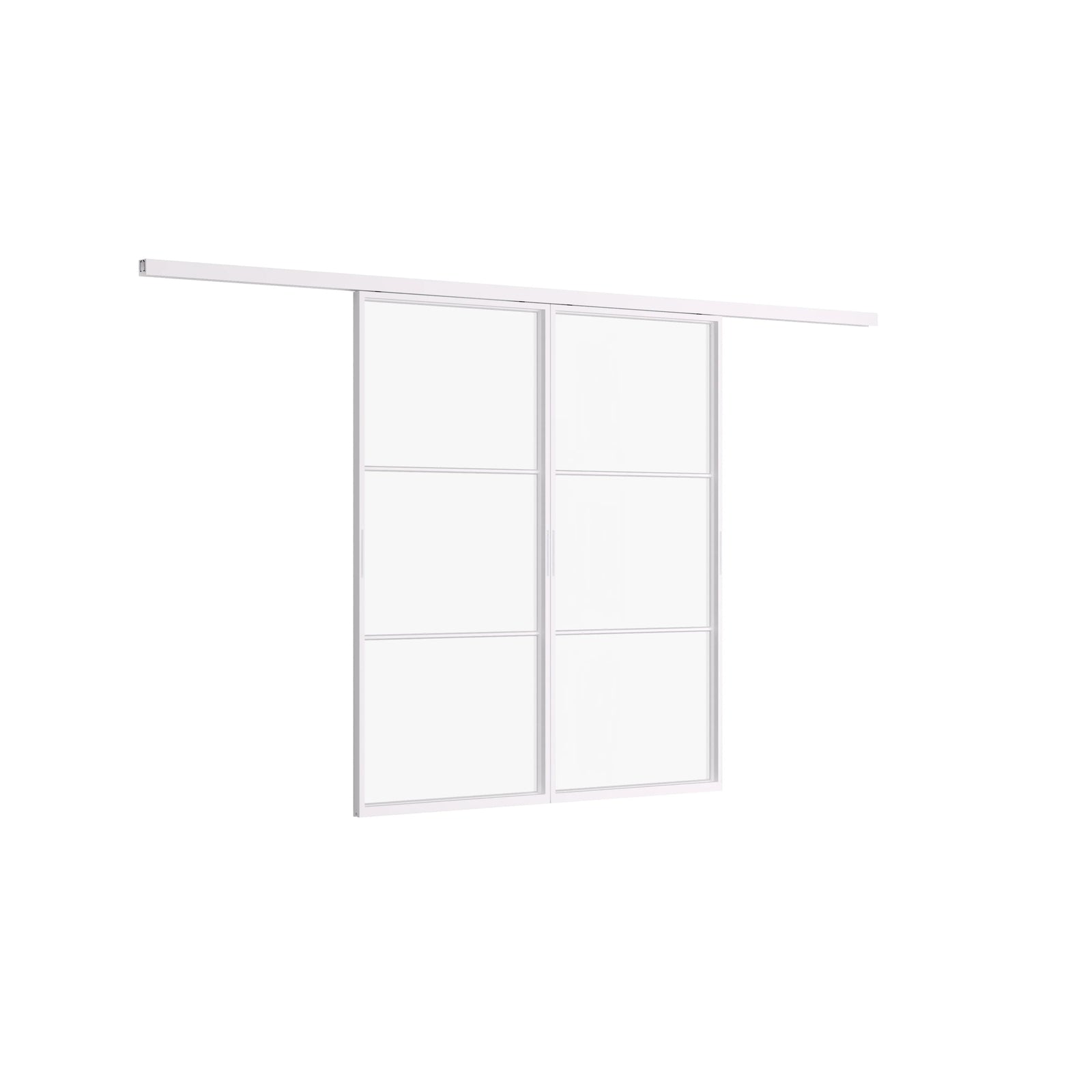 Pinkys Air 4 interior steel door, double, sliding, top-track, closed