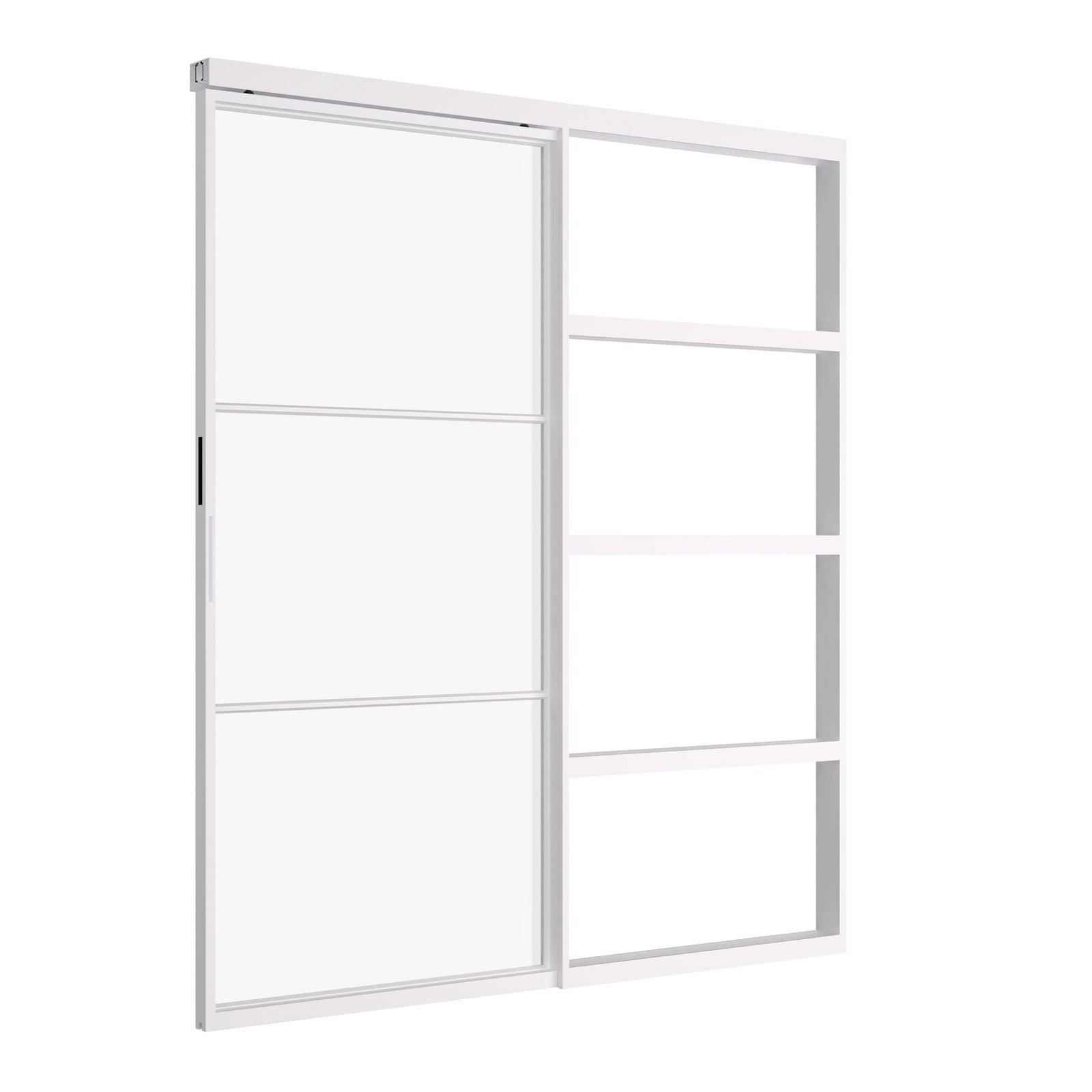 Pinkys Air 4 interior steel door, single, flat, sliding, pocket, top-track, closed