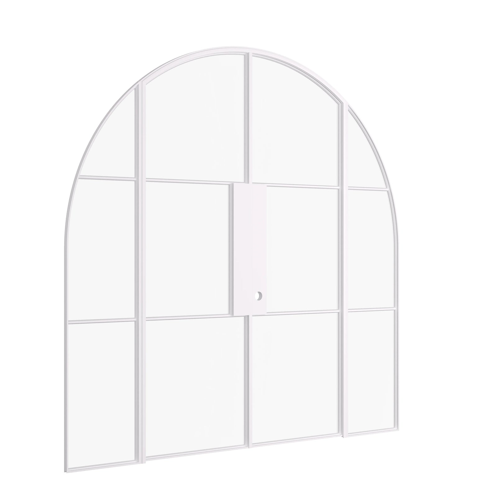 Pinkys Air 4 interior steel door, double, full arch, with side windows, closed