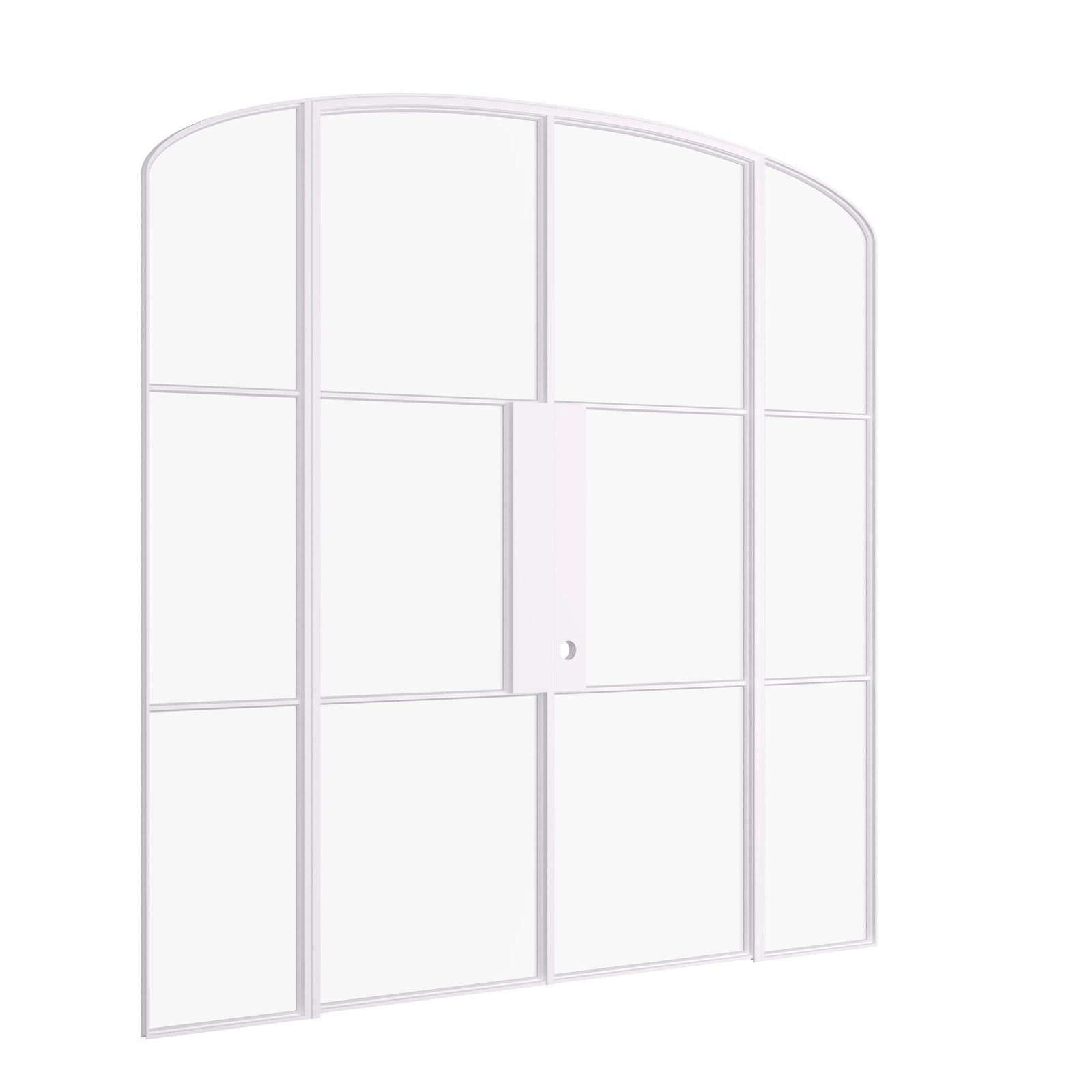 Pinkys Air 4 interior steel door, double, arch, with side windows, closed