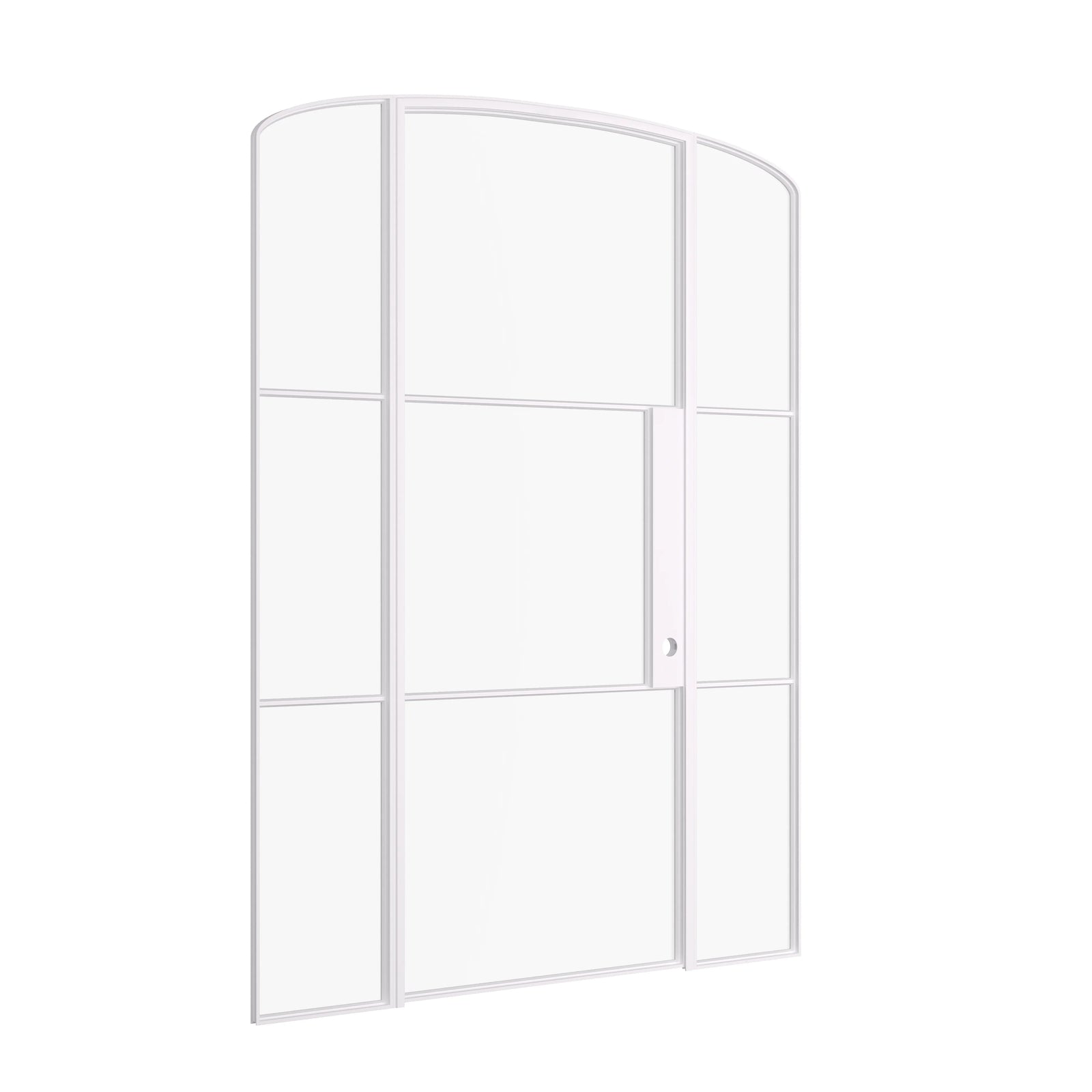 Pinkys Air 4 interior steel door, single, mini arch, with side windows, closed
