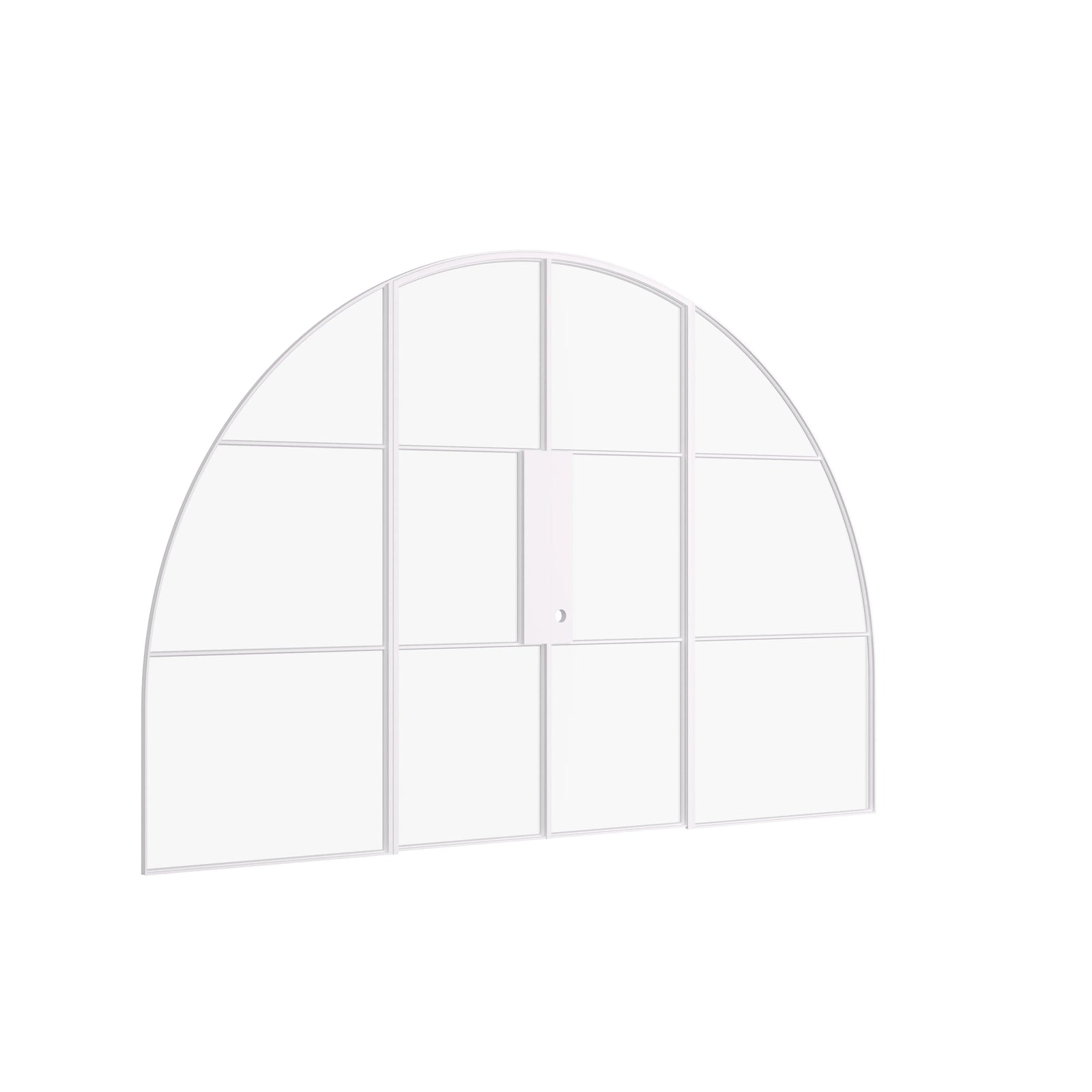 Pinkys Air 4 interior steel door, double, full arch, with side windows, closed